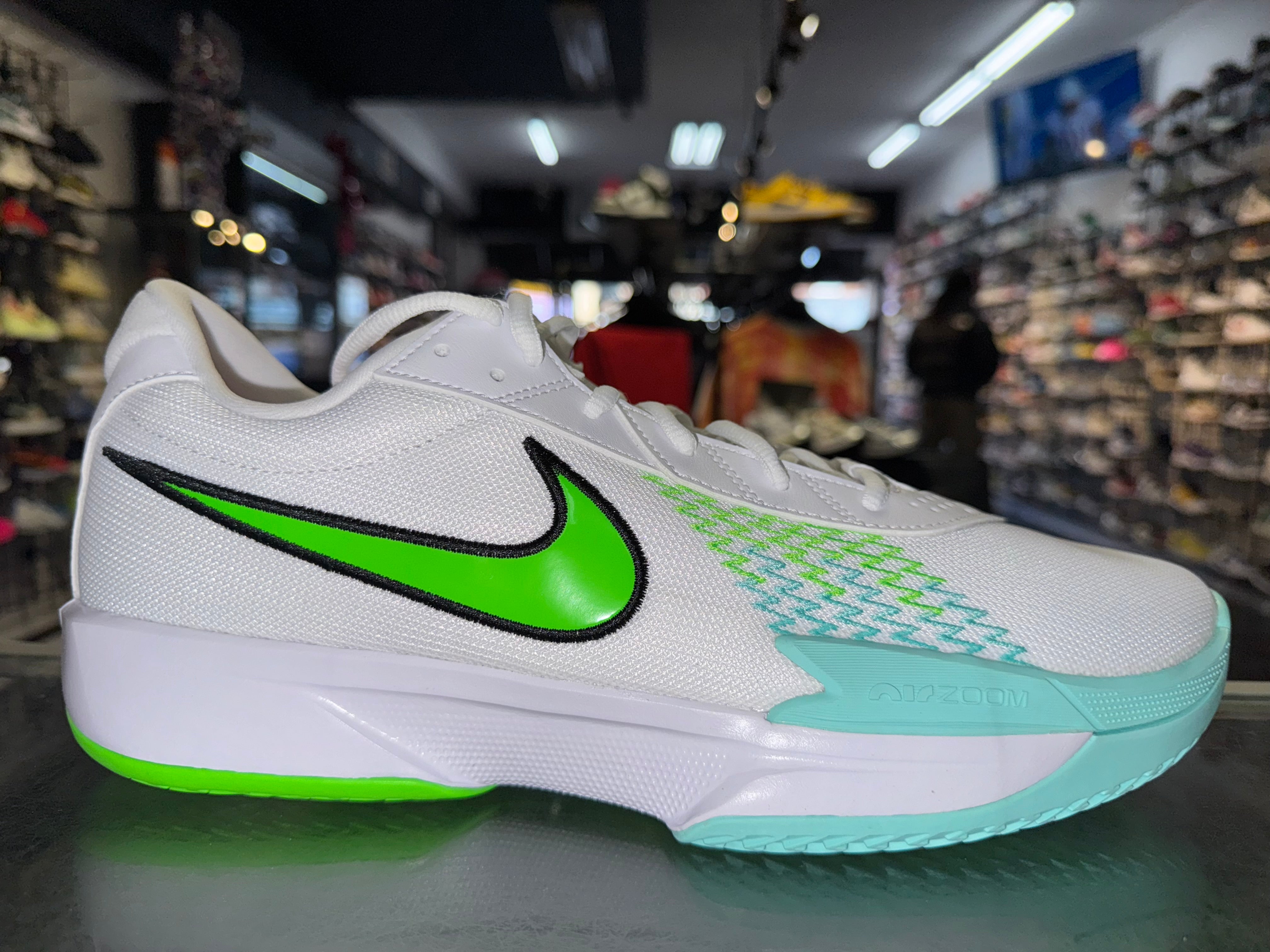 Size 13 Nike GT Cut Academy "White Green Strike" Brand New