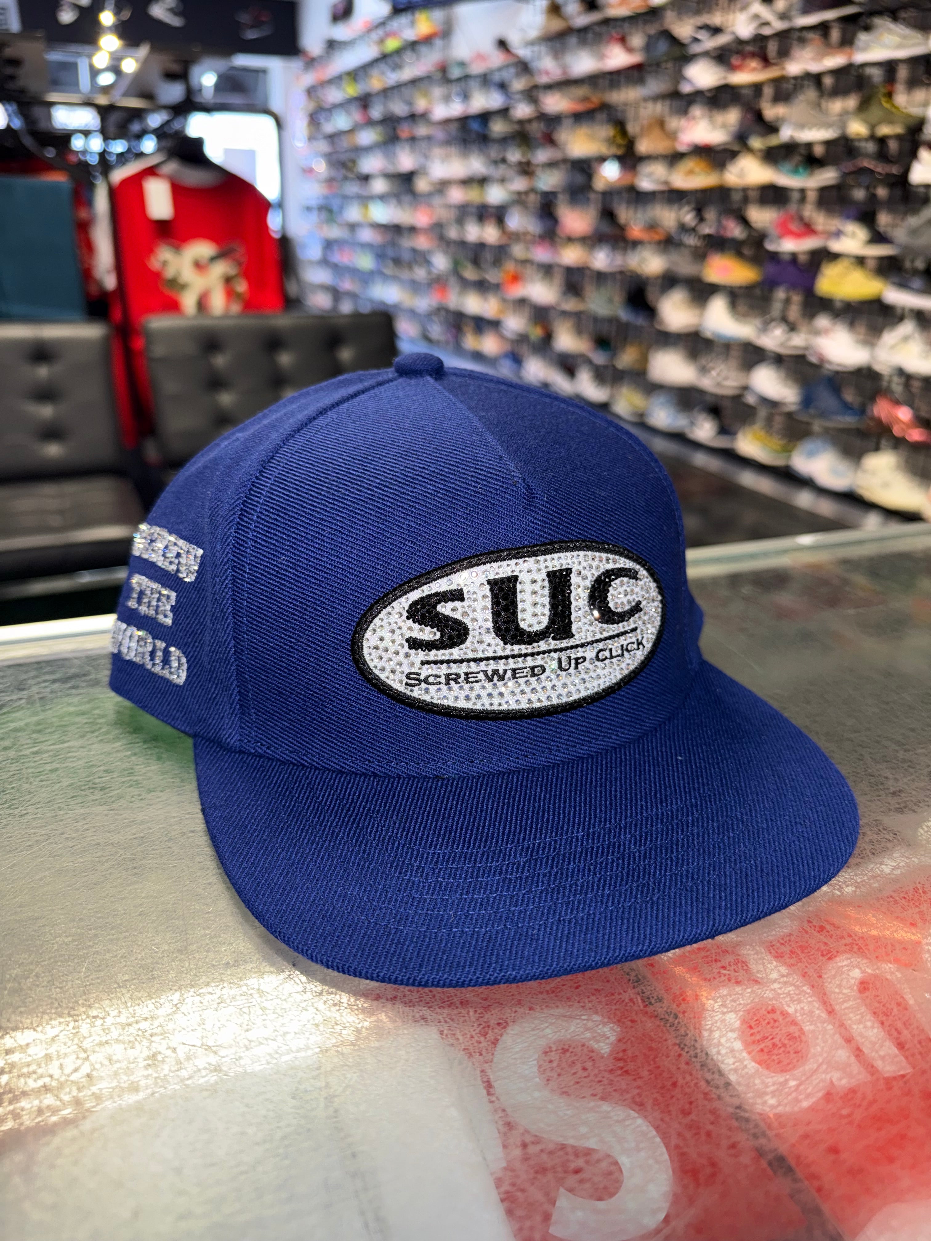 Size OS Supreme DJ Screw 5 Panel Hat “Blue” Brand New