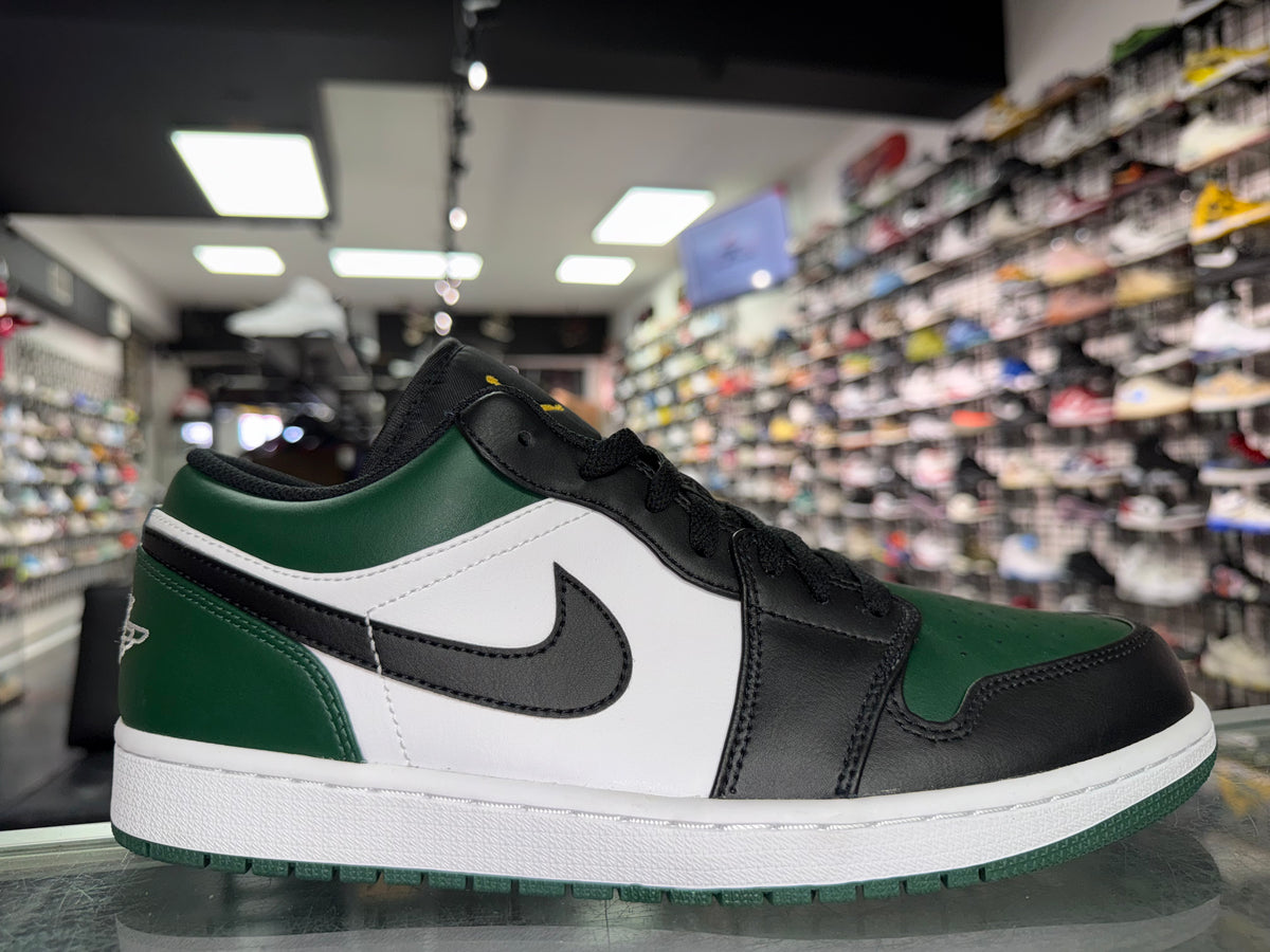 Size 10 Air Jordan 1 Low “Green Toe” Brand New