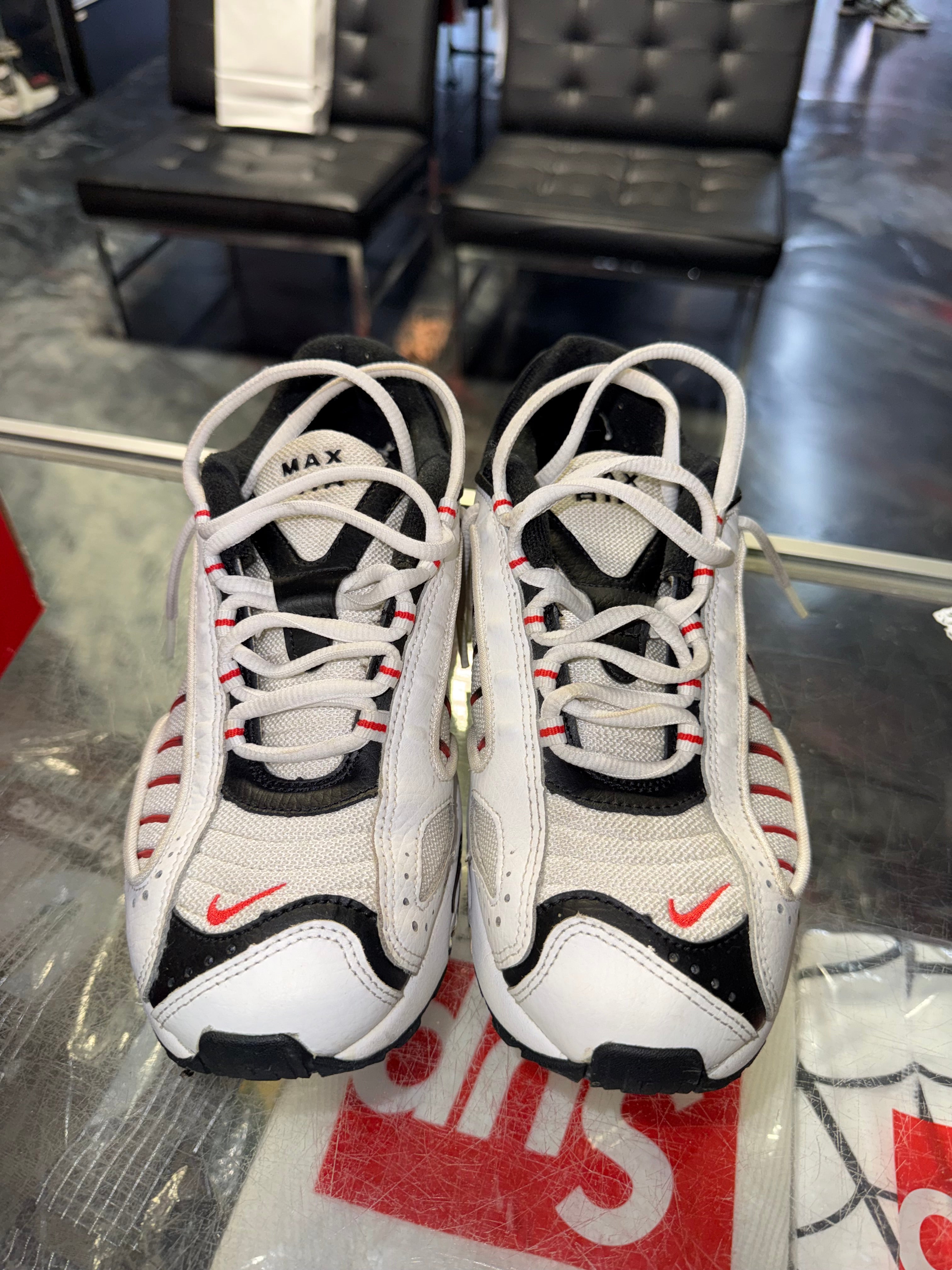 Size 6.5y Air Max Tailwind white red