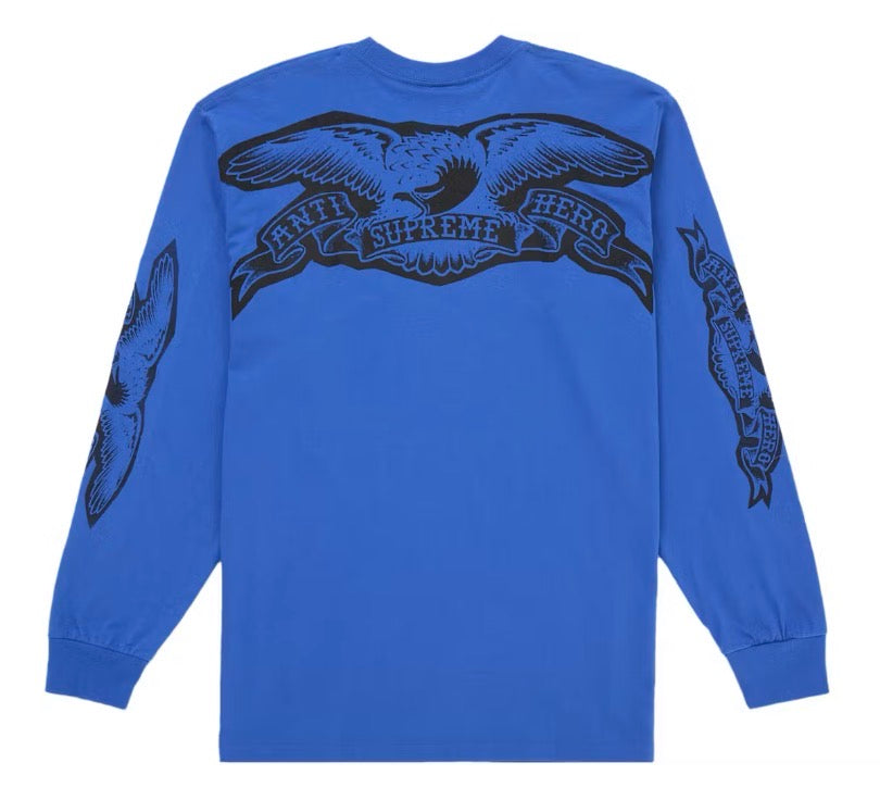 Size XXL Supreme Antihero Eagle Long Sleeve “Blue” Brand New