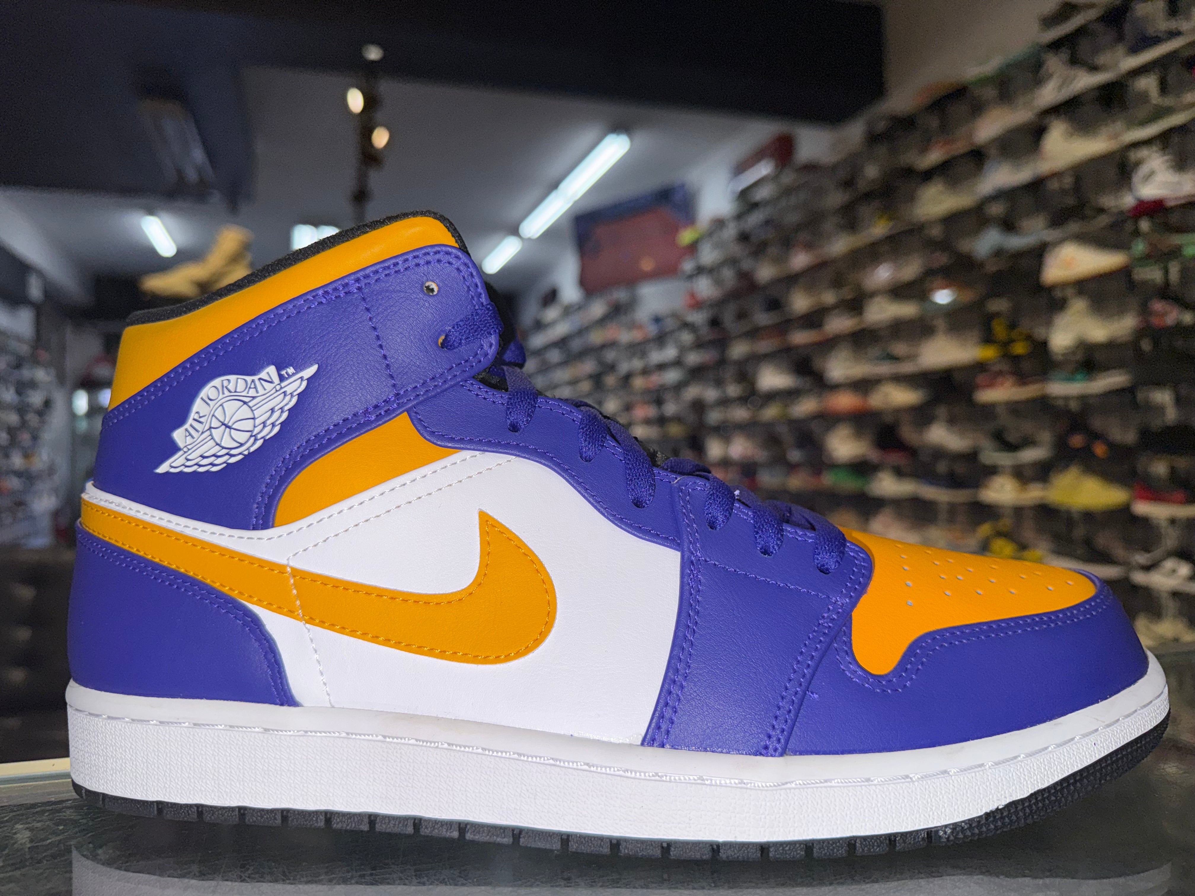 Size 13 Air Jordan 1 Mid “Lakers” Brand New