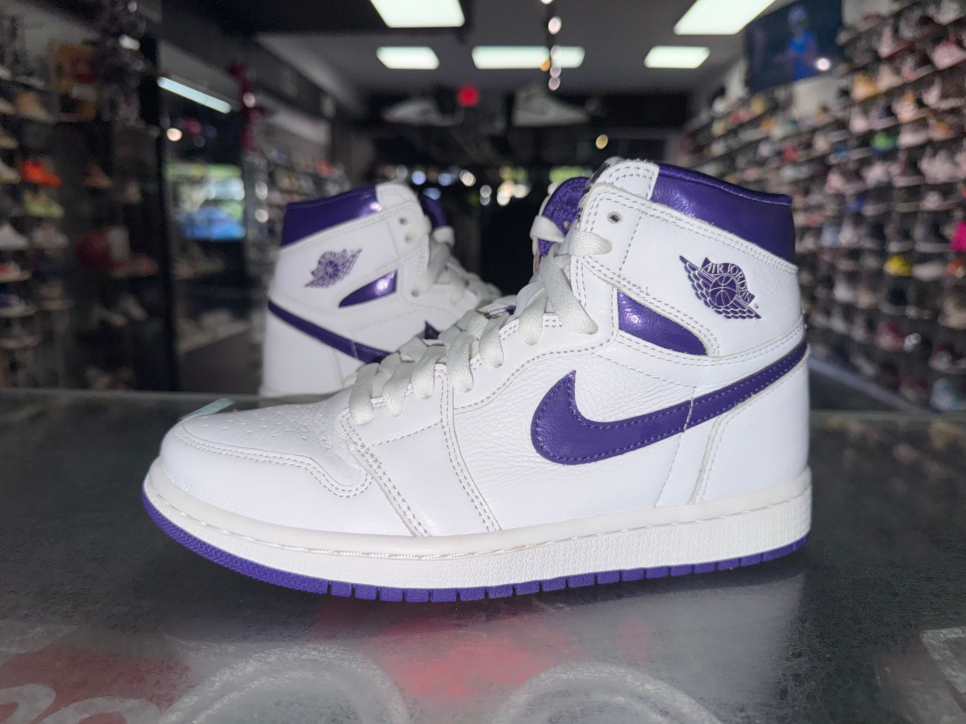 Size 5 (6.5W) Air Jordan 1 "Court Purple"
