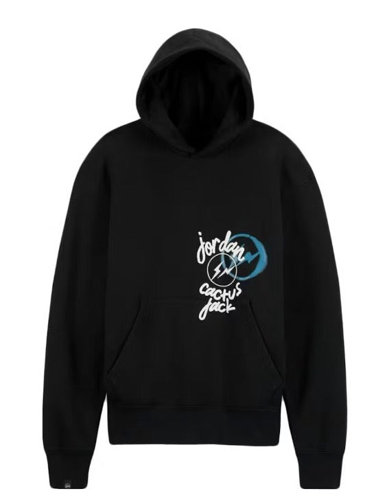 QUCON x FRAGMENT HOODIE 【XXL】 Size XXL Jordan x Travis Scott Fragment Hoodie “Black” – Direct Kicks