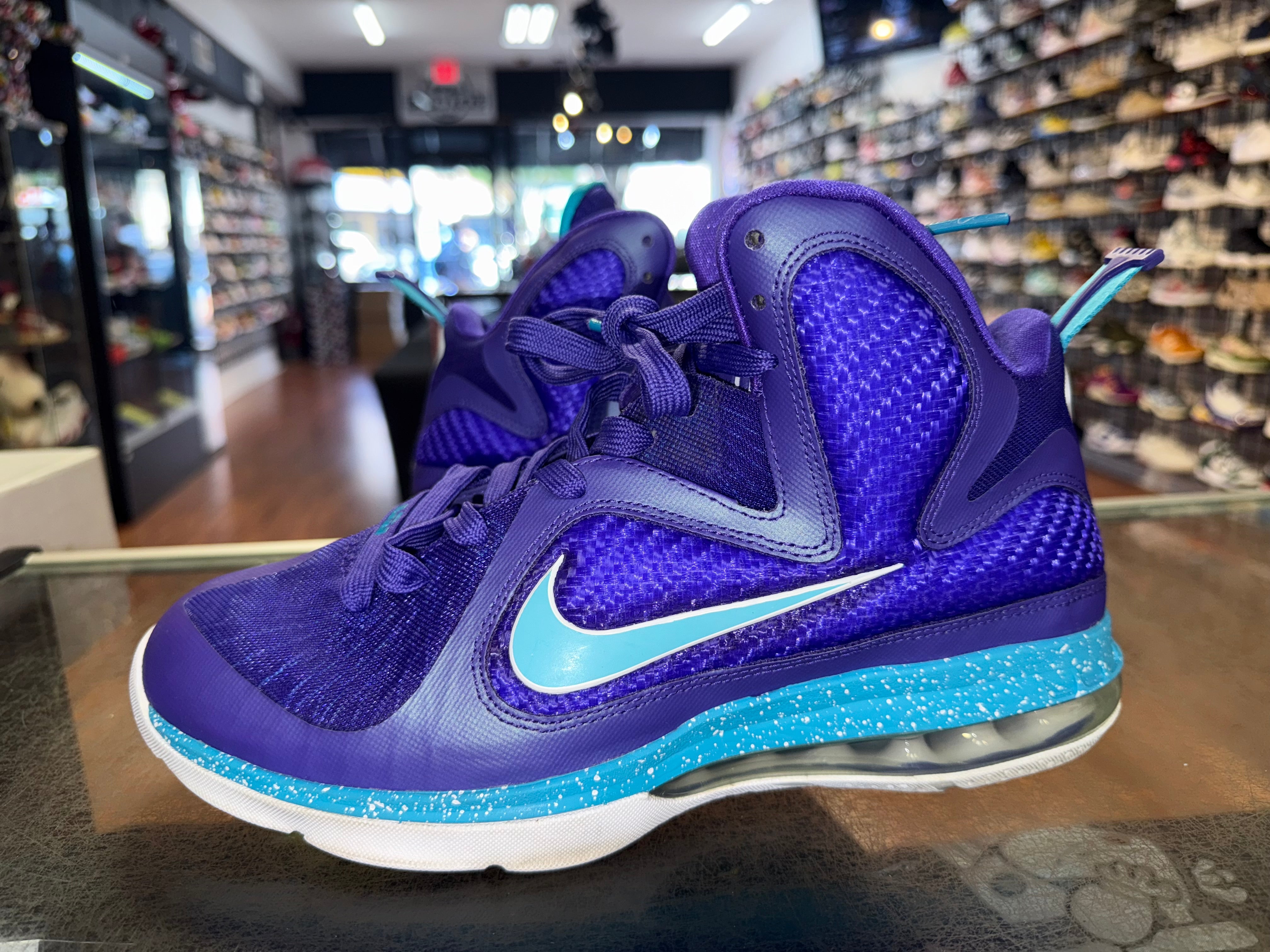 Size 9 Nike LeBron 9 “Summit Lake Hornets”