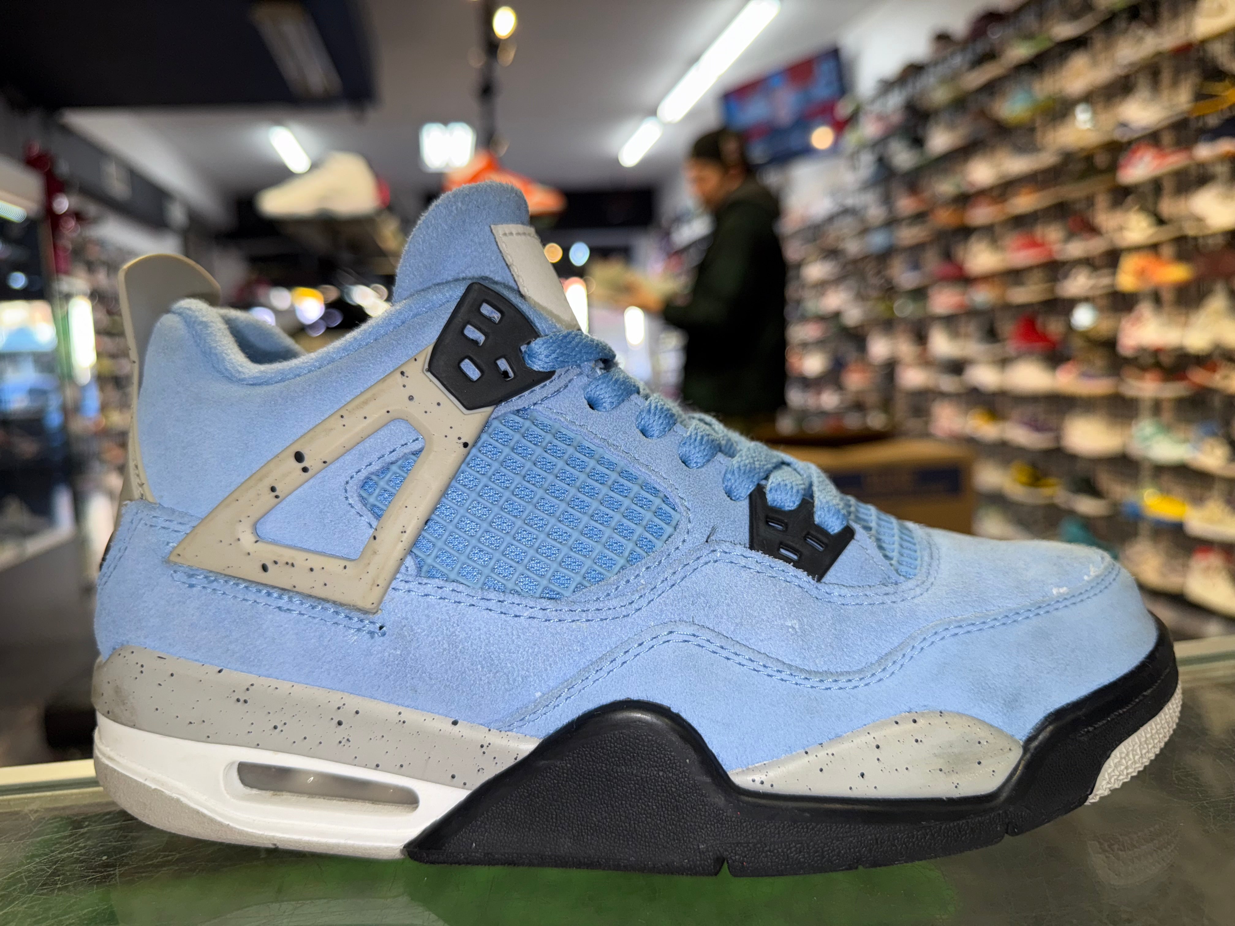 Size 6.5y Air Jordan 4 "University Blue"