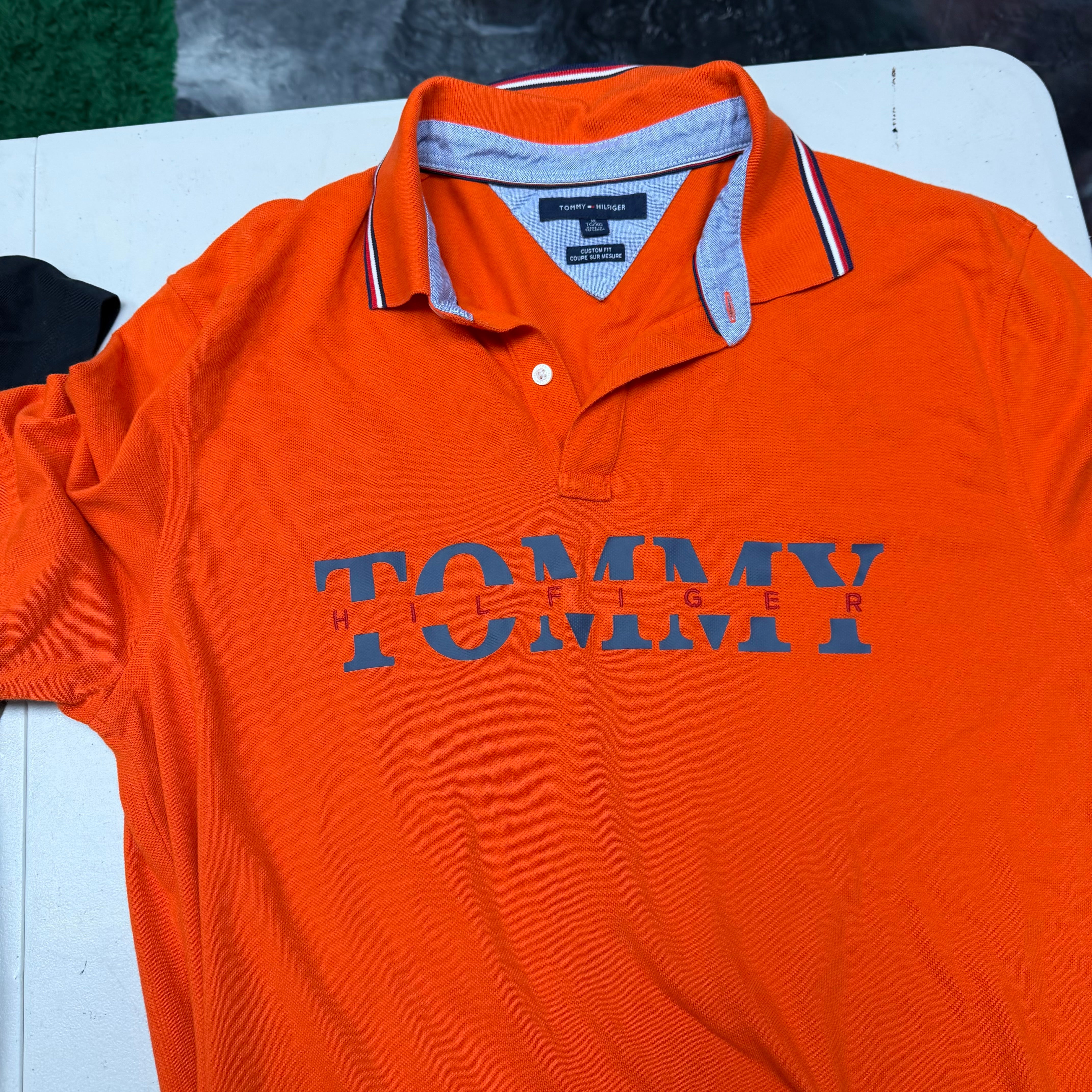 XL Tommy Hillfigure Polo Orange