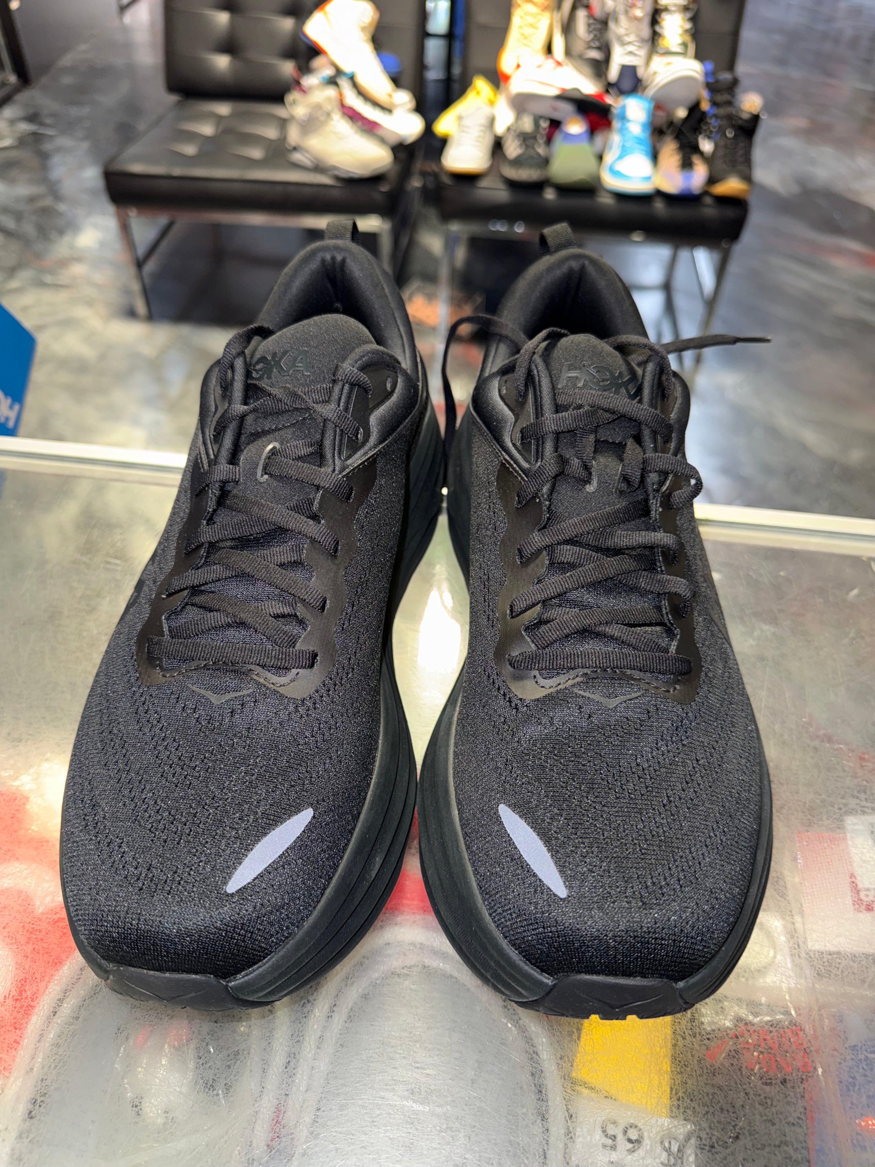 Size 13 Hoka One One Bondi 8 "Triple Black" Brand New