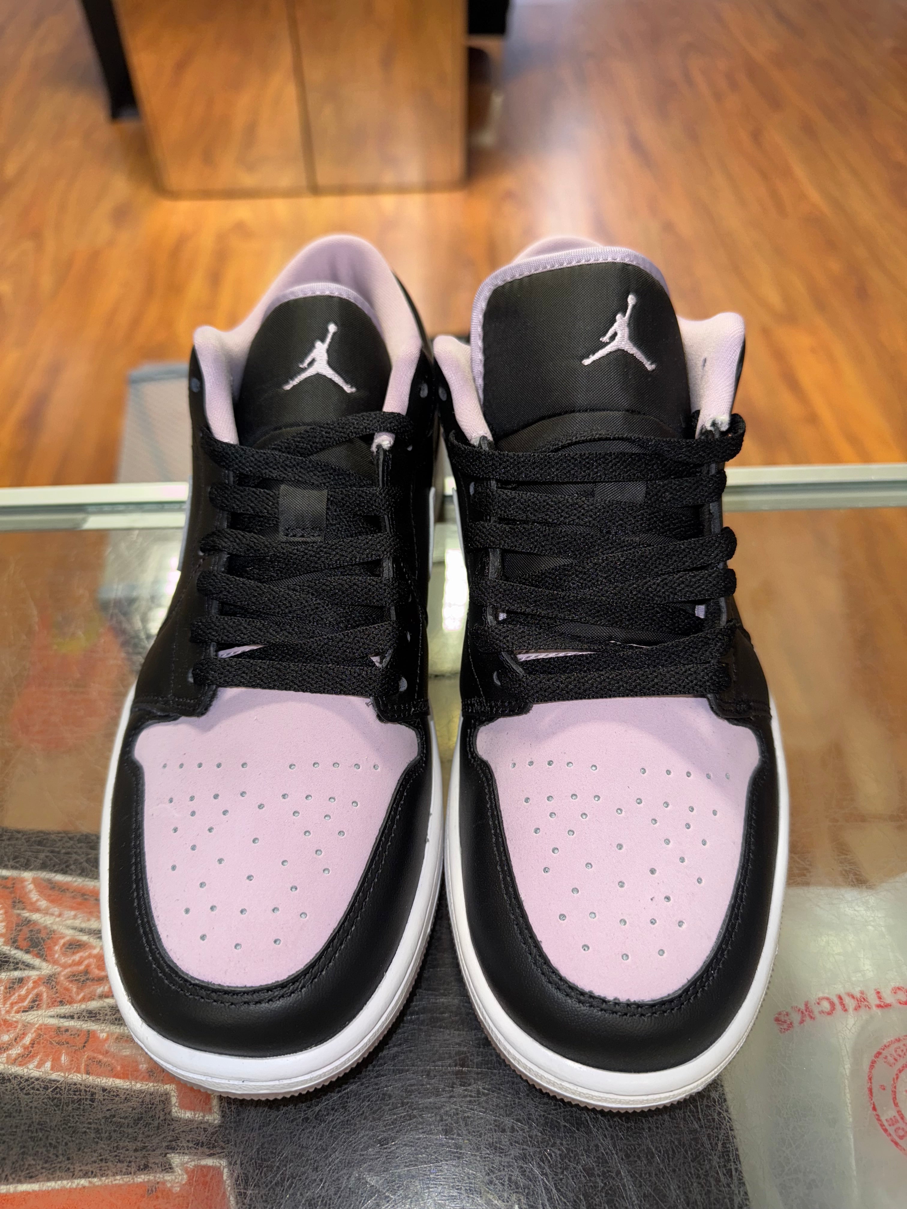 Size 10 Air Jordan 1 Low "Black Iced Lilac" Brand New