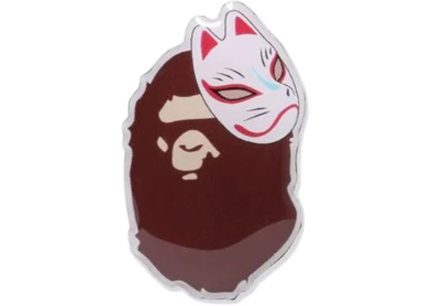 A Bathing Ape Japanese Fox Mask Pin (Japan Limited)