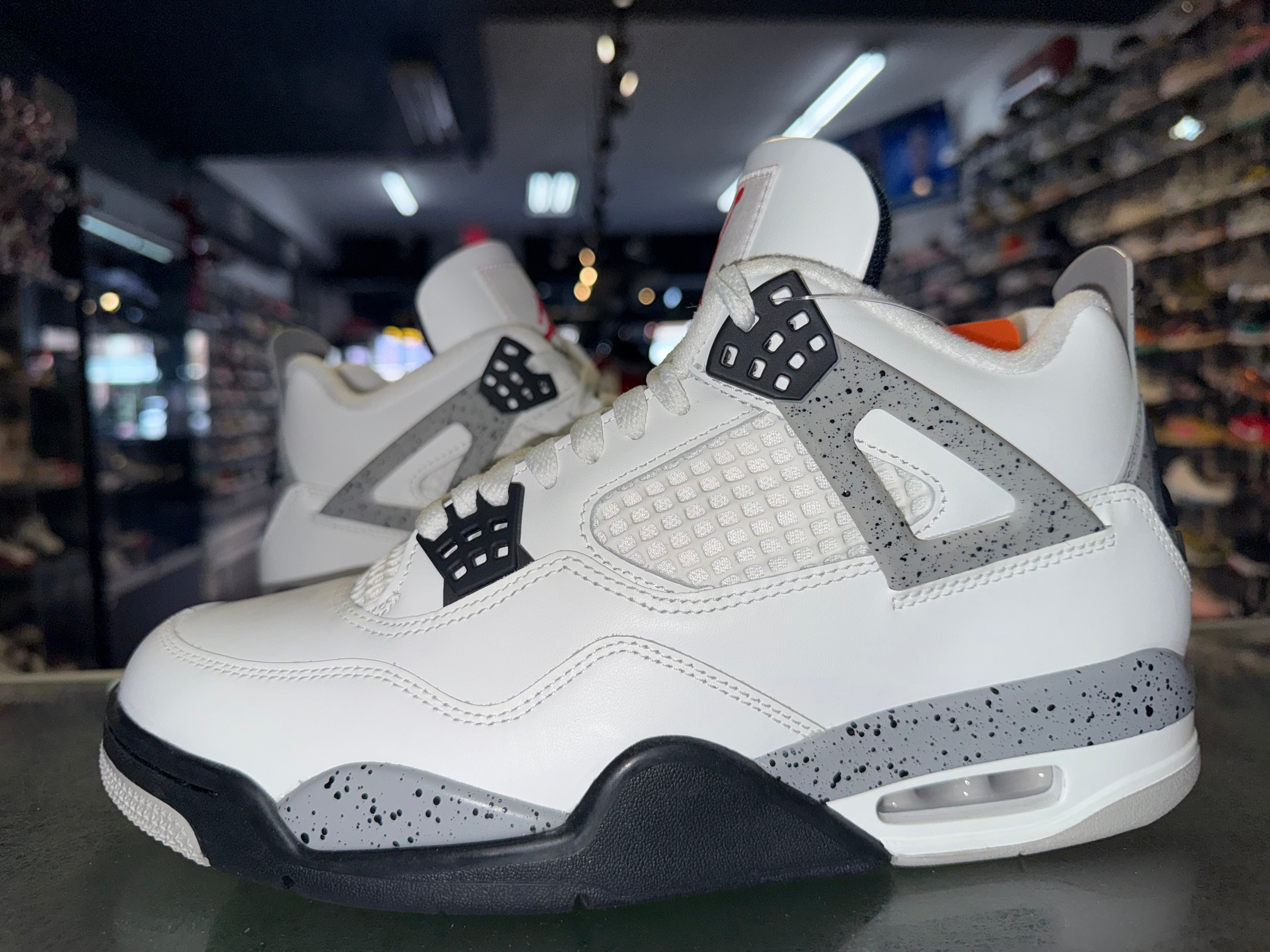 Size 9 Air Jordan 4 “White Cement” Worn 1x