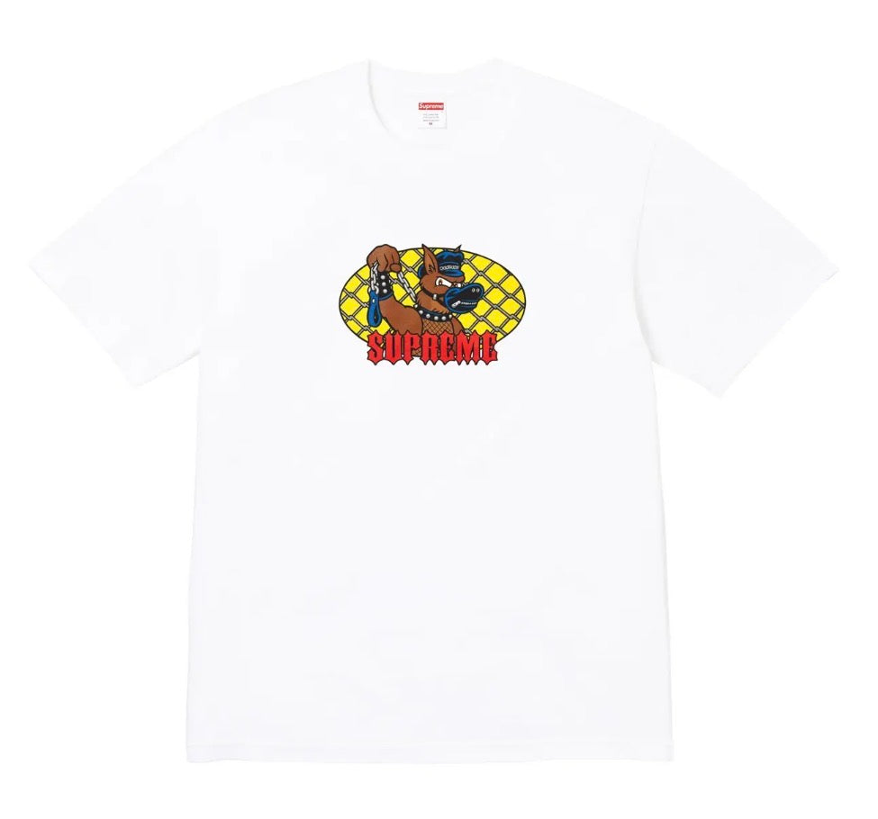 Size L Supreme Leash Tee “White” Brand New