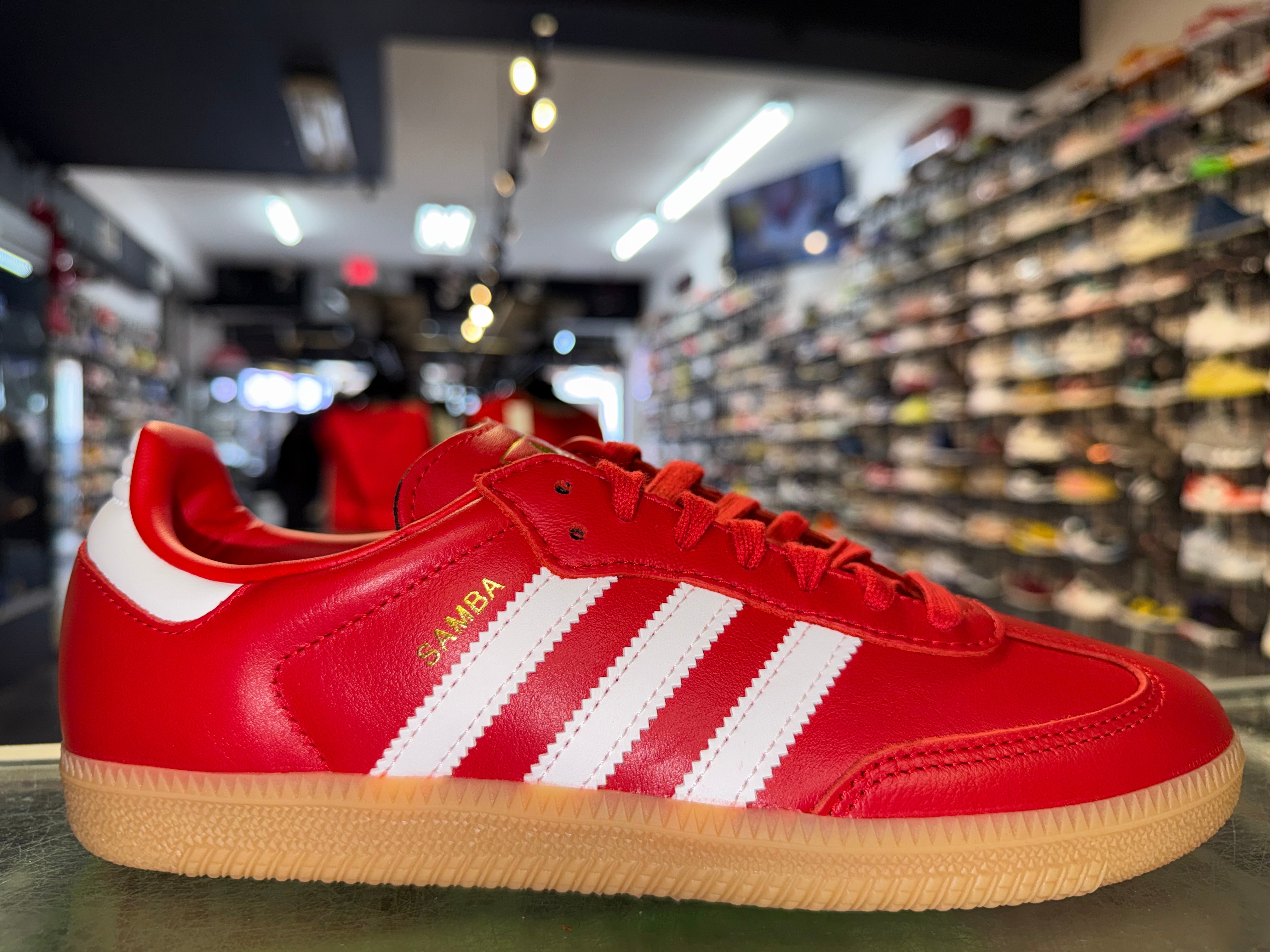 Size 5.5 Adidas Samba OG “Better Scarlet White” Brand New