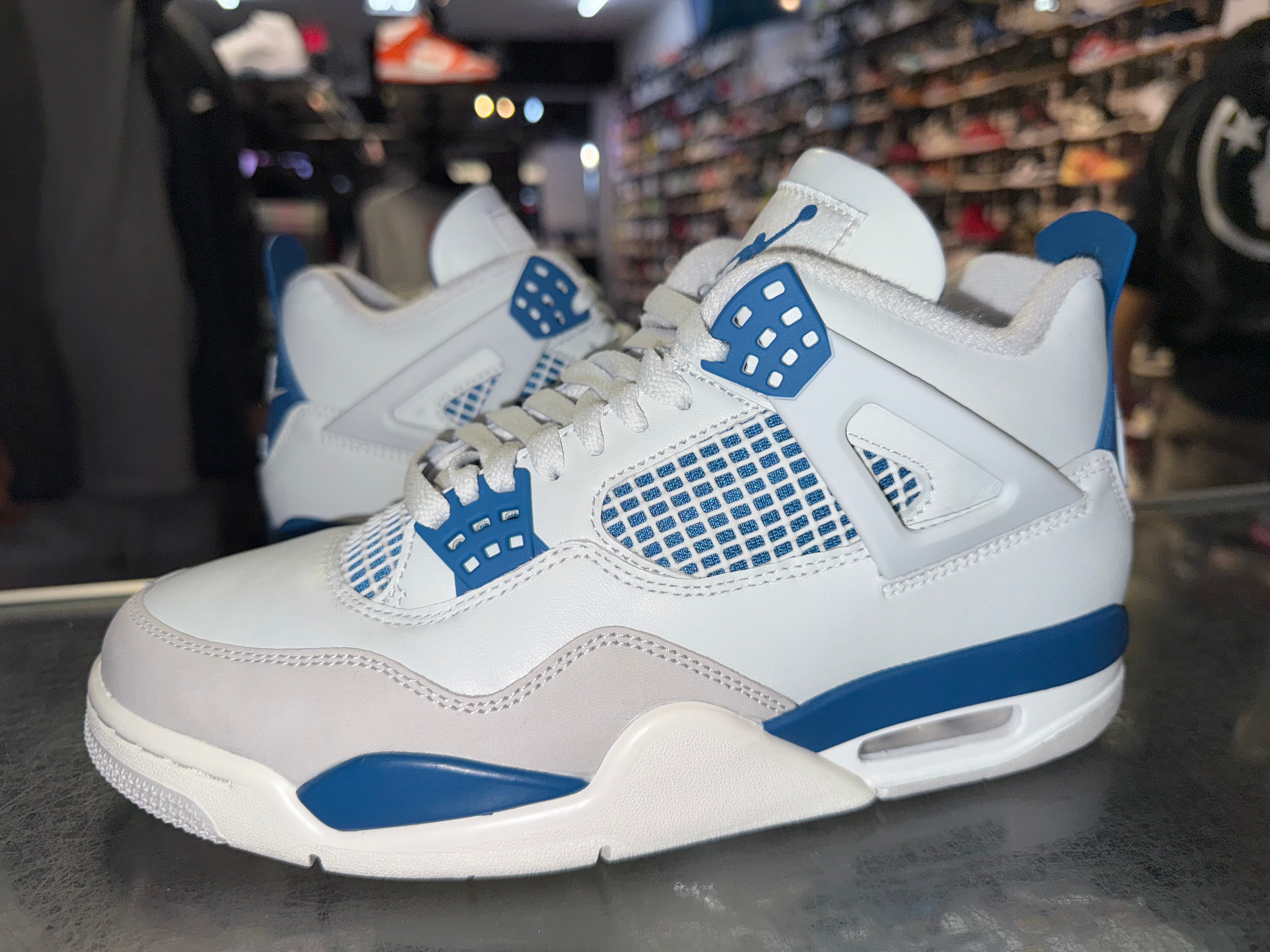 Size 8 Air Jordan 4 "Military Blue"