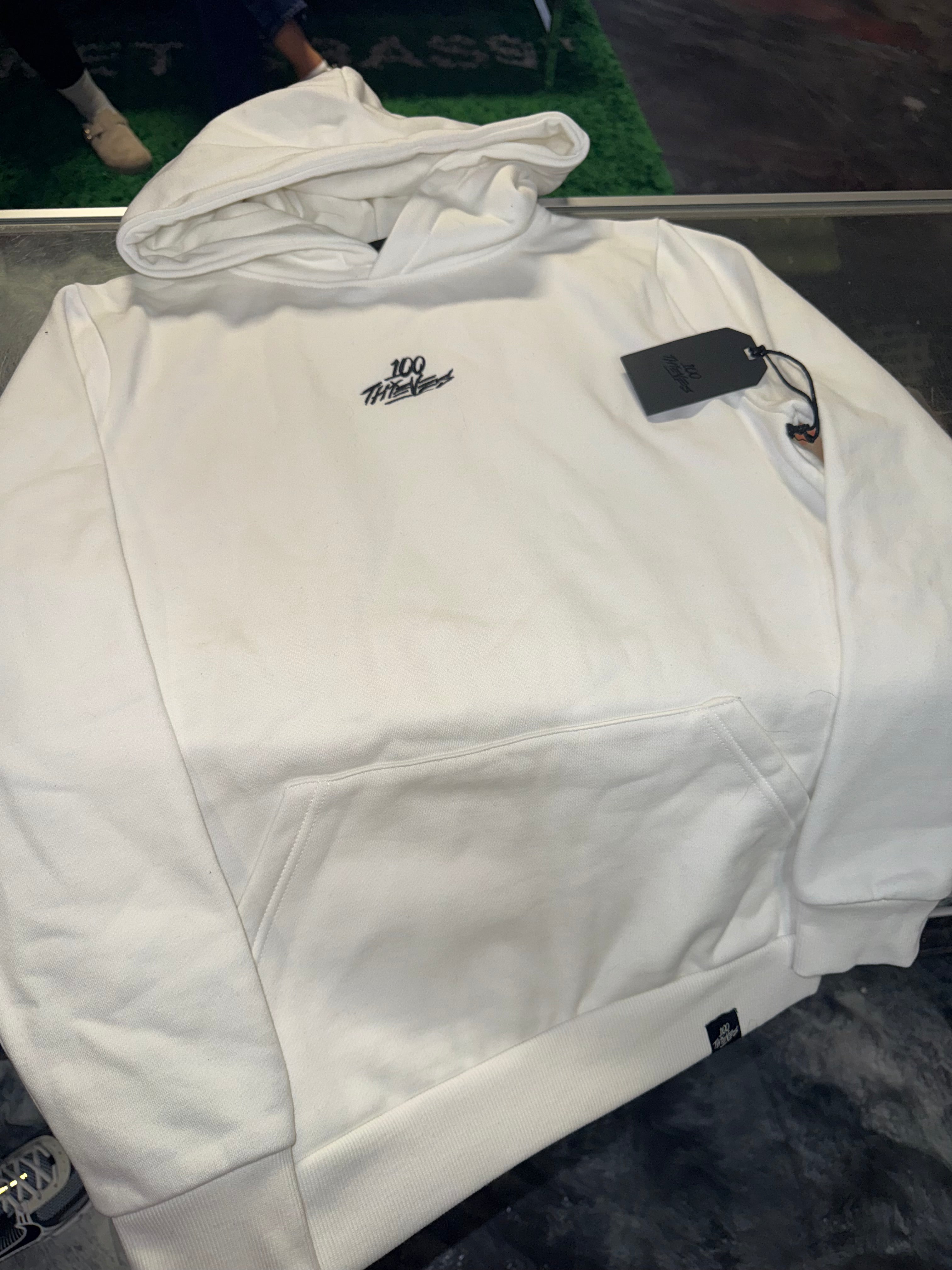 X-Small 100 Thieves Hoodie White NEW
