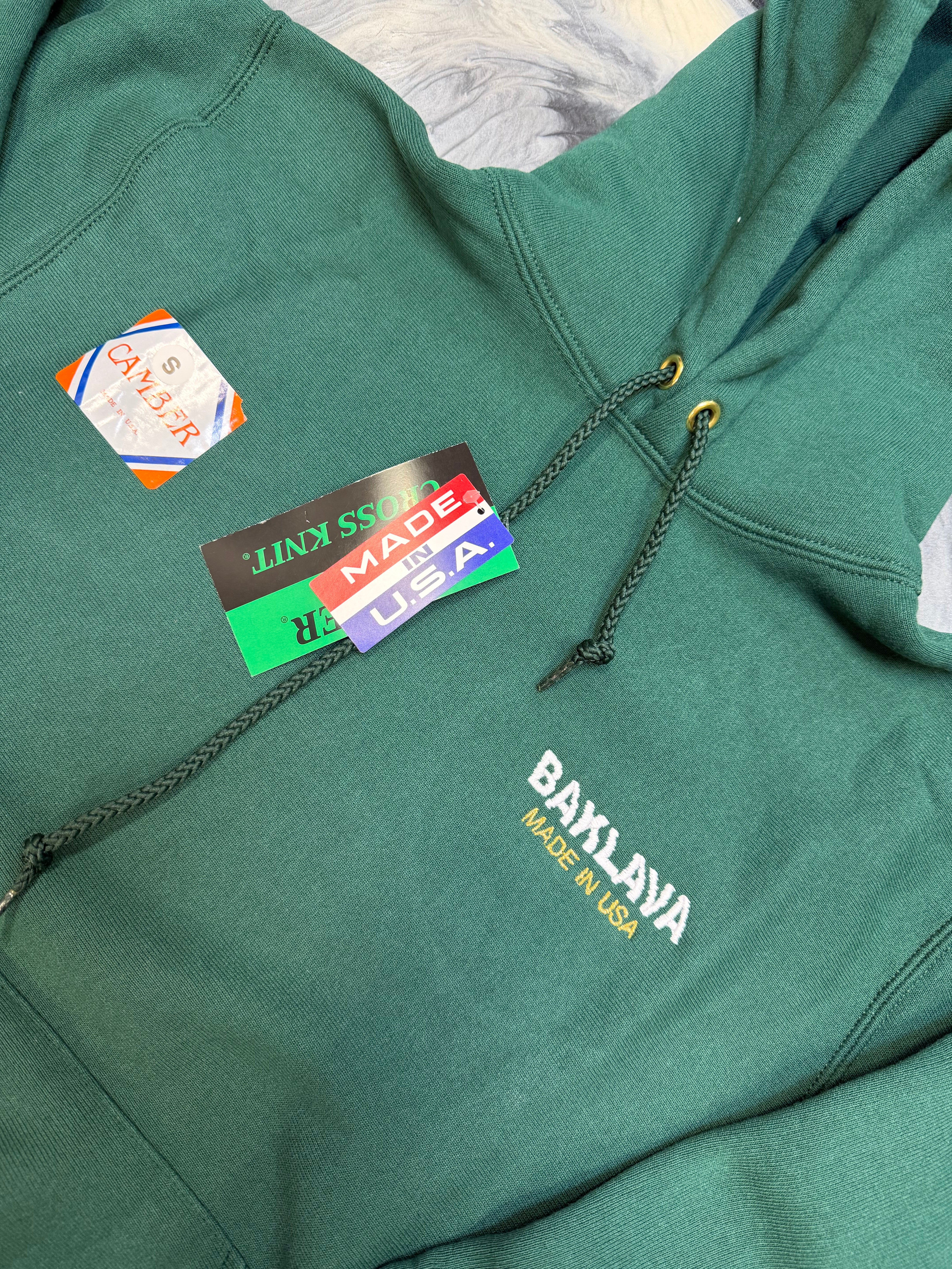 Size S Action Bronson Baklava Made in USA Hoodie "Green" Brand New