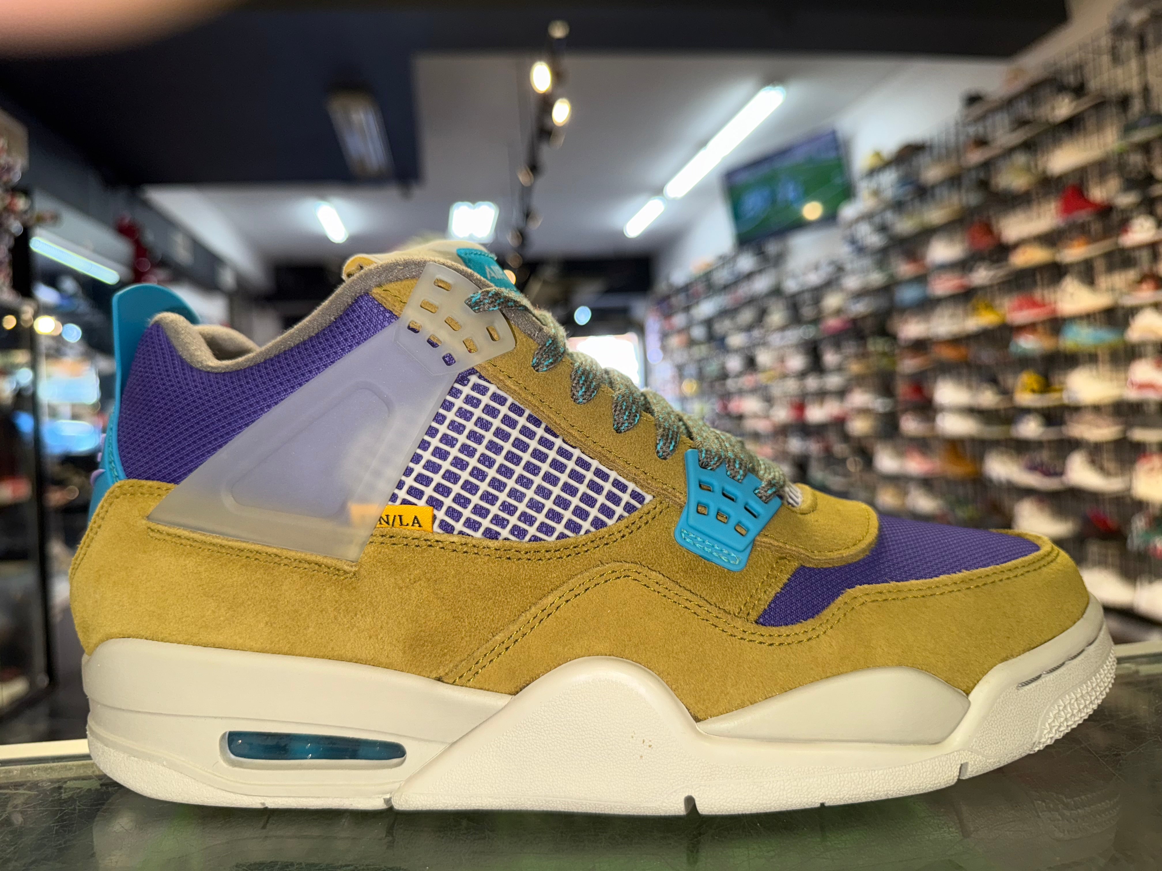 Size 10.5 Air Jordan 4 Union "Desert Moss" Brand New