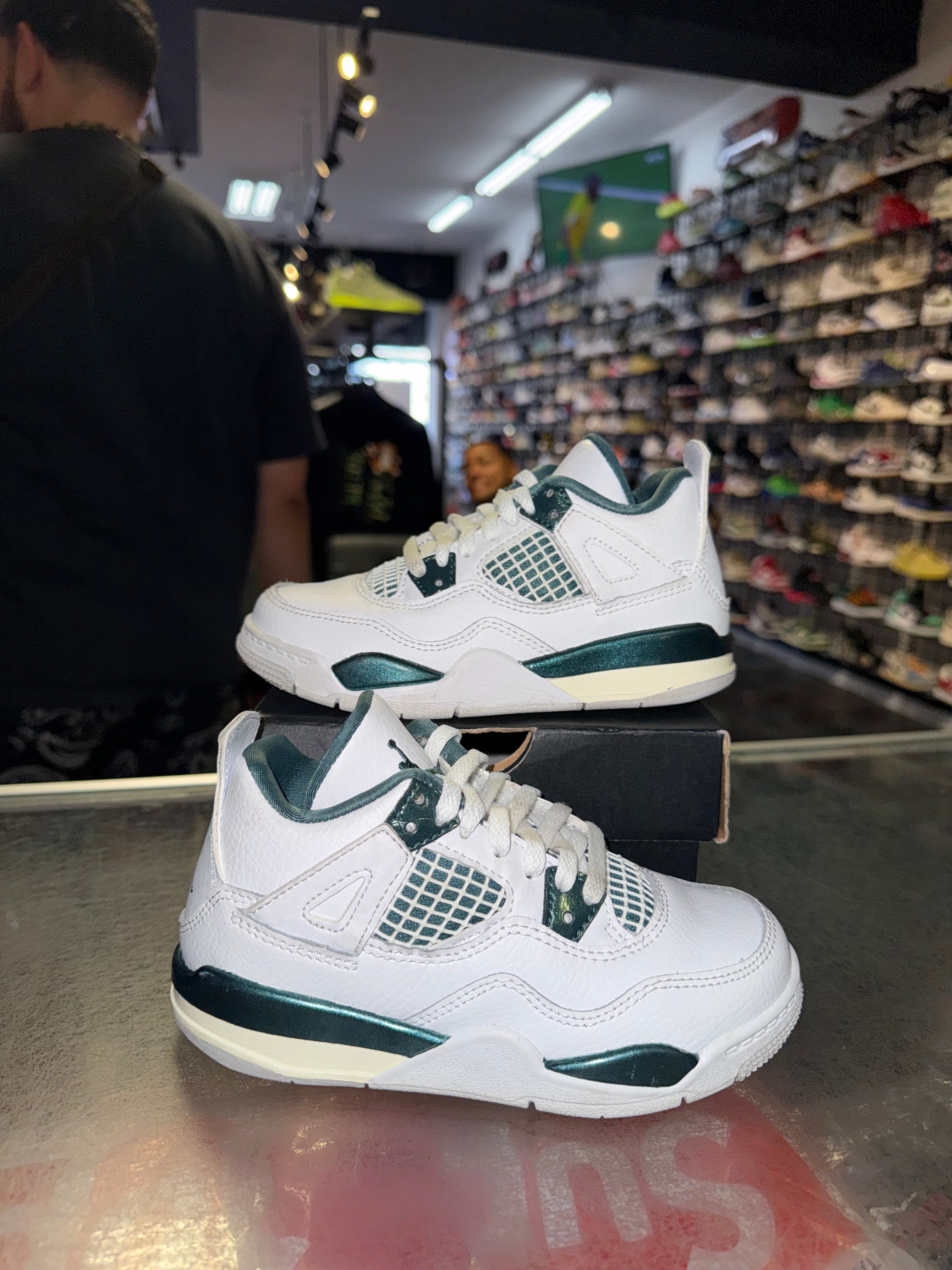 Size 11c Air Jordan 4 “Oxidized Green” (PS)