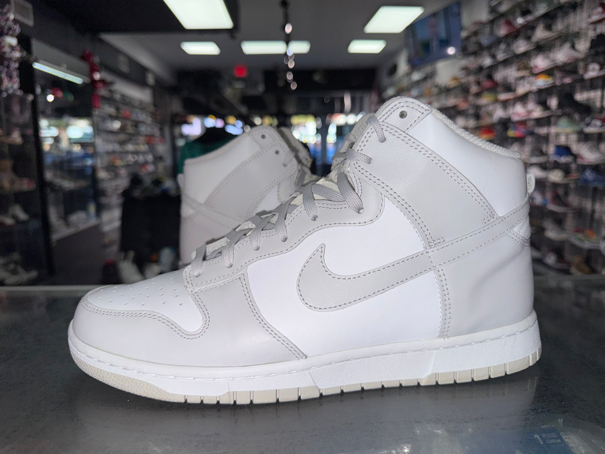 Nike Dunk High White Vast Grey sneaker, pre-owned, size 11 – view 2