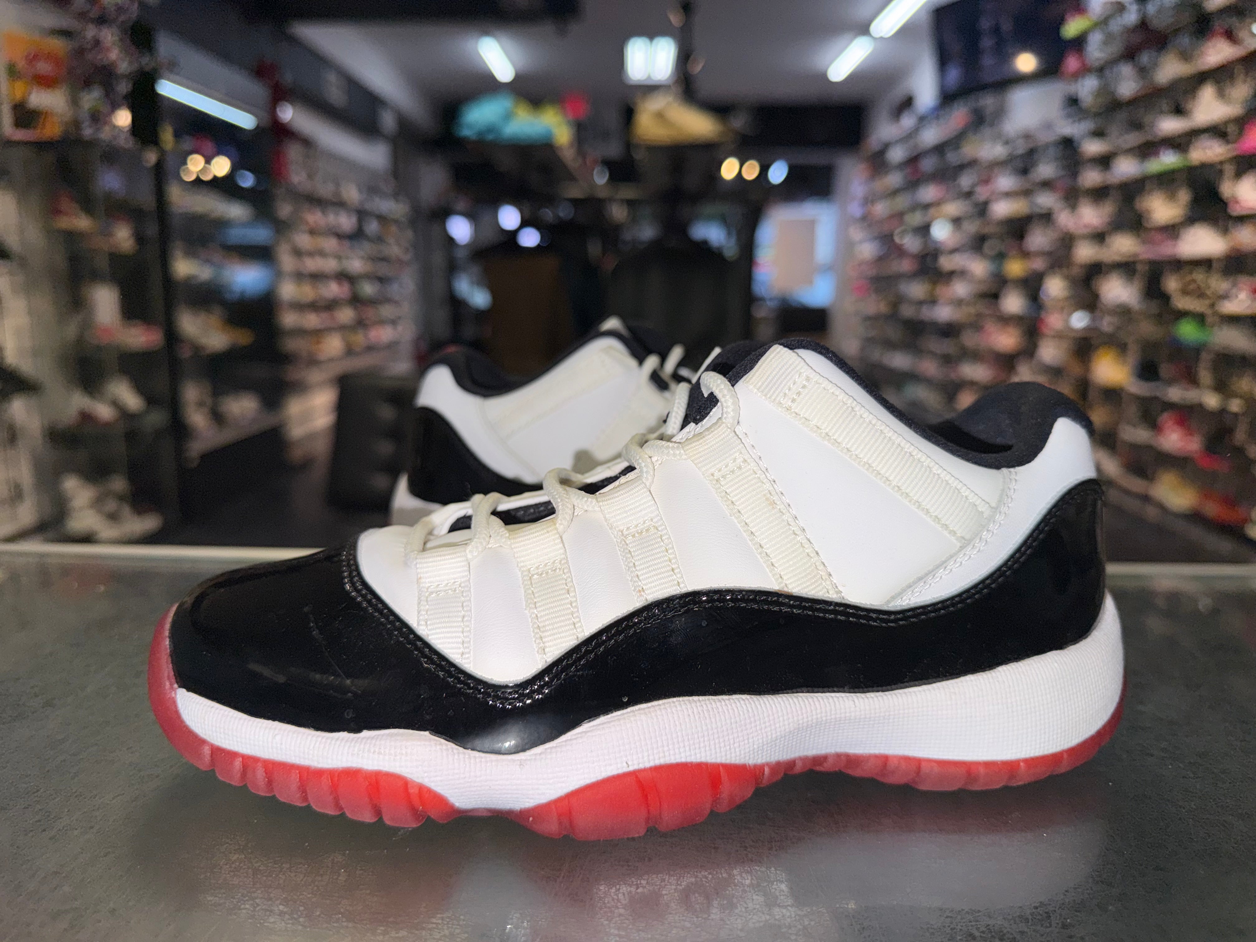 Size 5y Air Jordan 11 Low "Concord Bred"