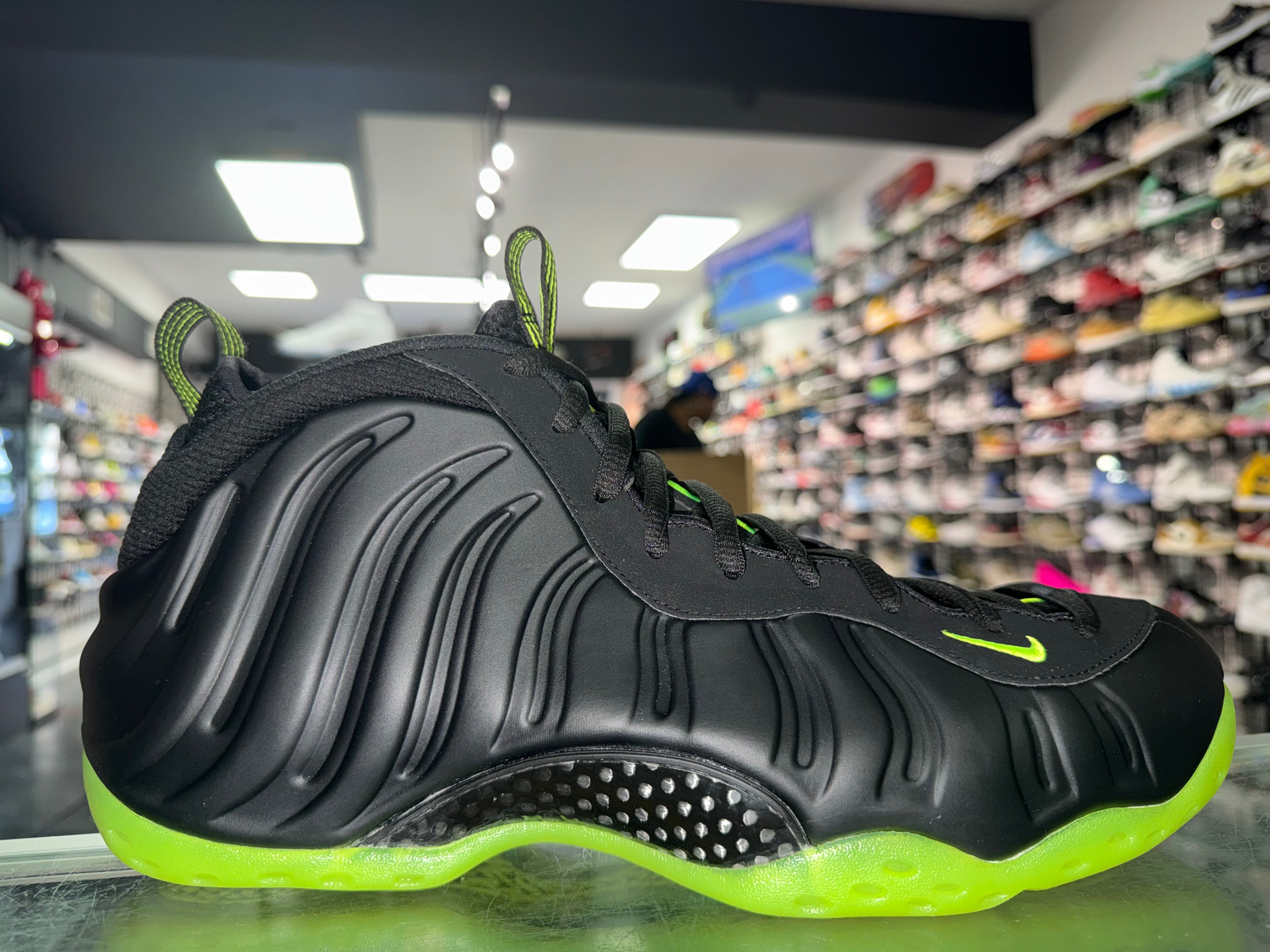 Size 13 Air Foamposite One “Black/Volt”