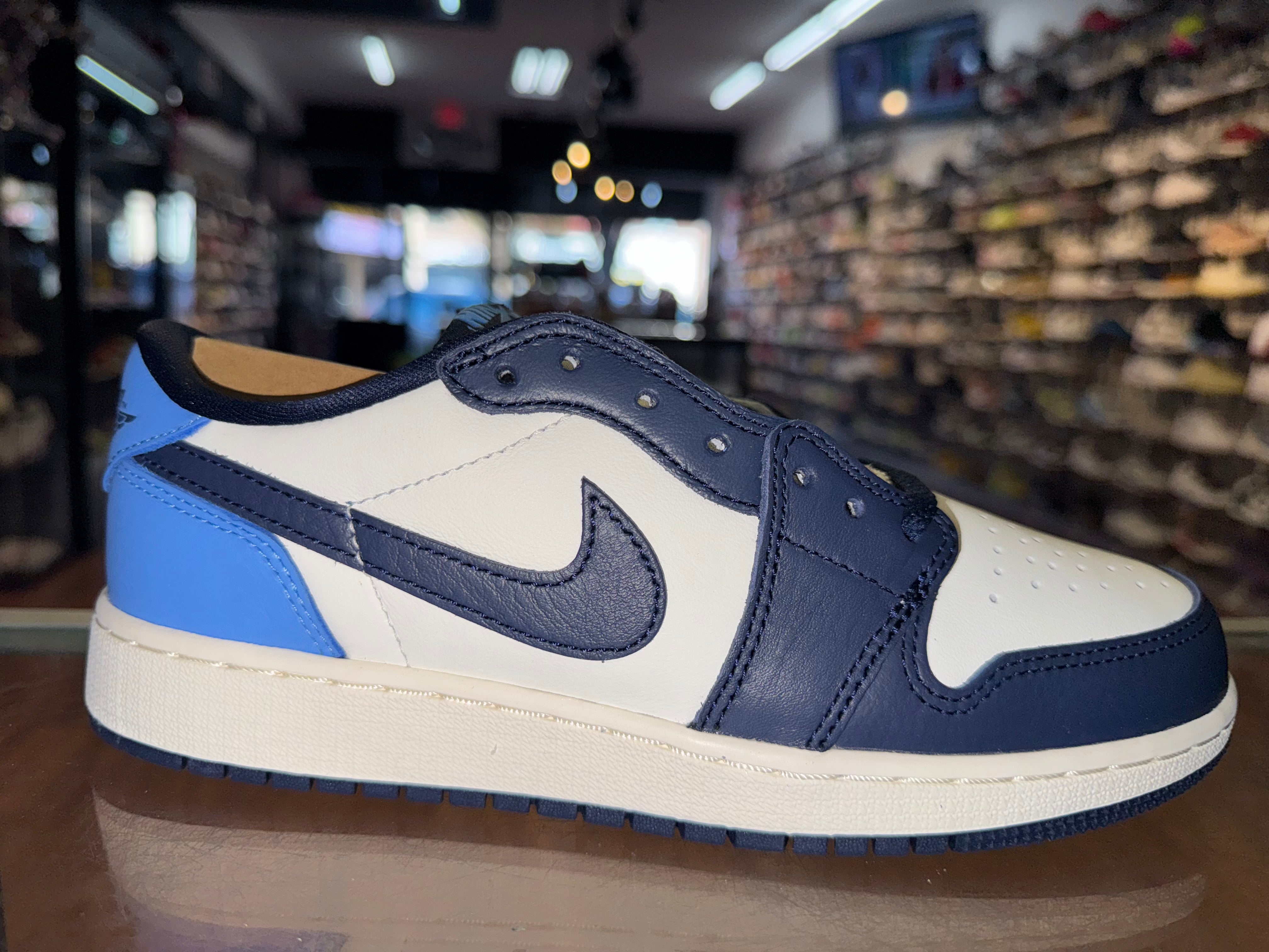 Size 5.5y Air Jordan 1 Low "Obsidian" Brand New