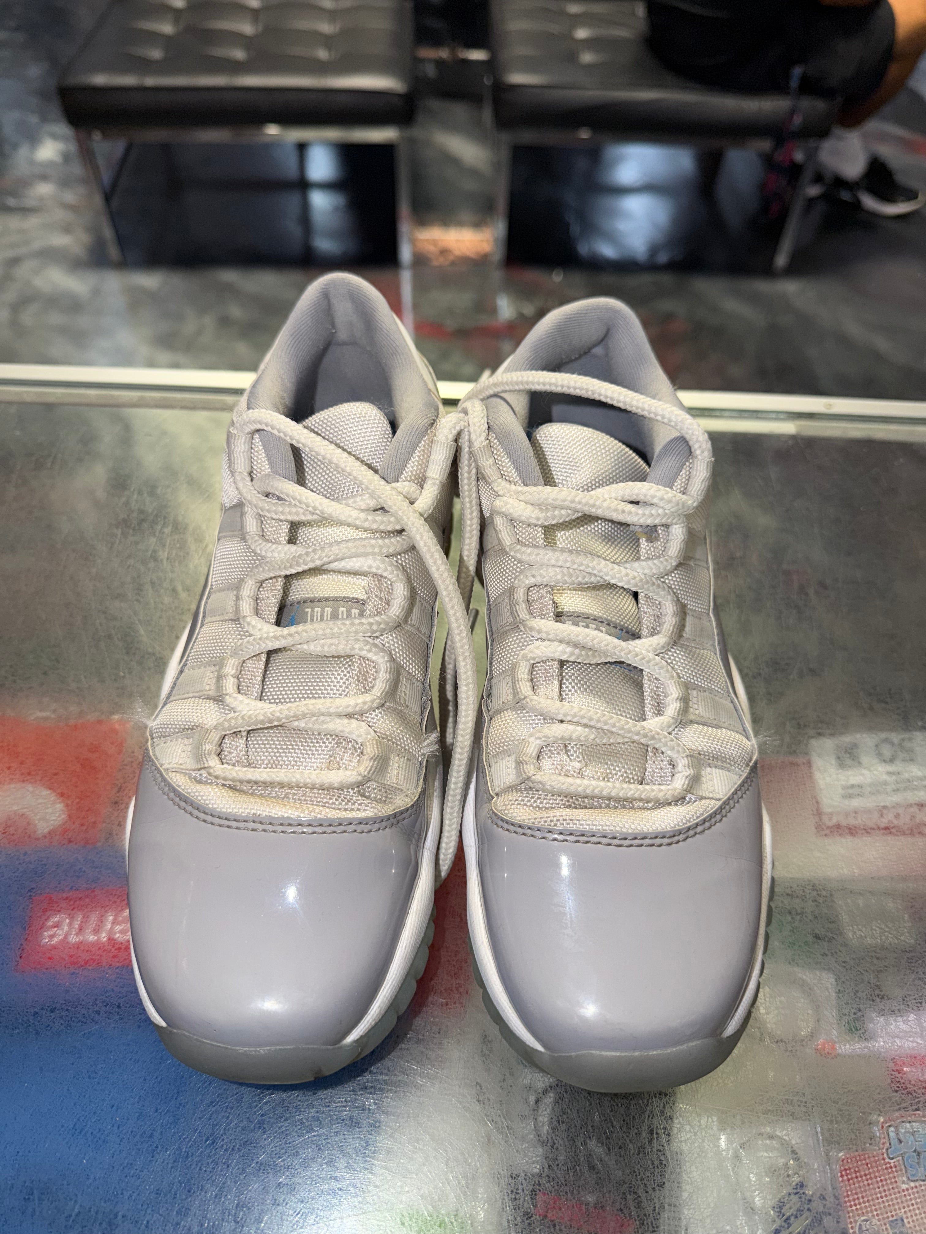 Size 6.5y AJ 11 Low "Cement Grey" - NB
