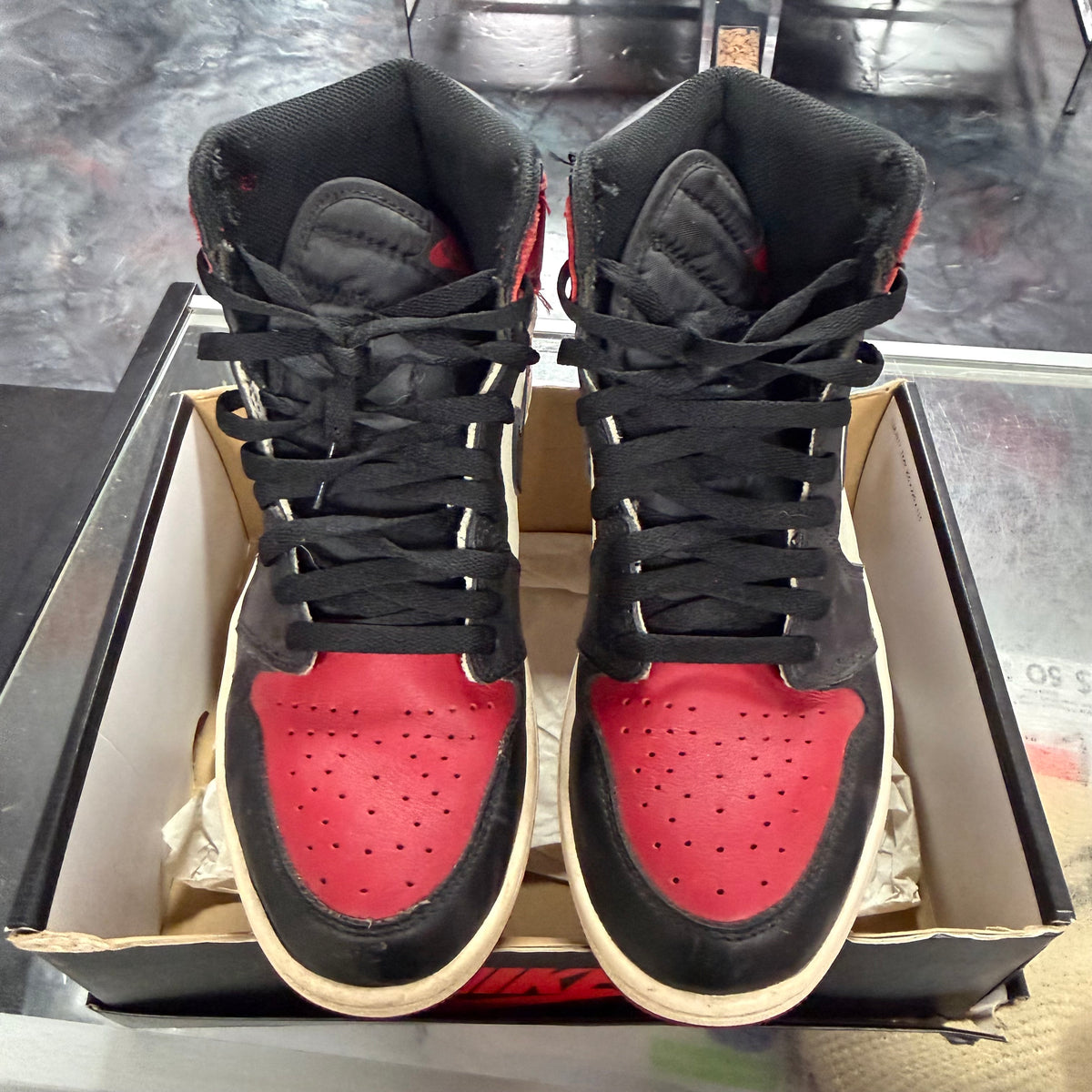 Size 9 Air Jordan 1 "Bred Toe"
