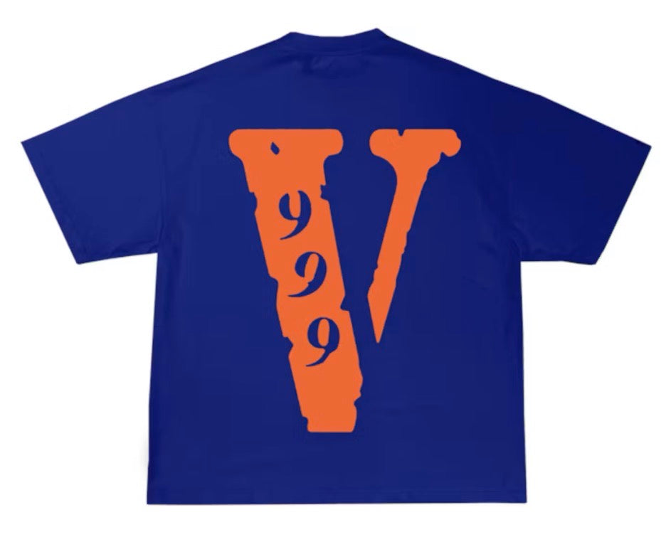 Size L Vlone x 999 Tee “Blue/Orange” Brand New