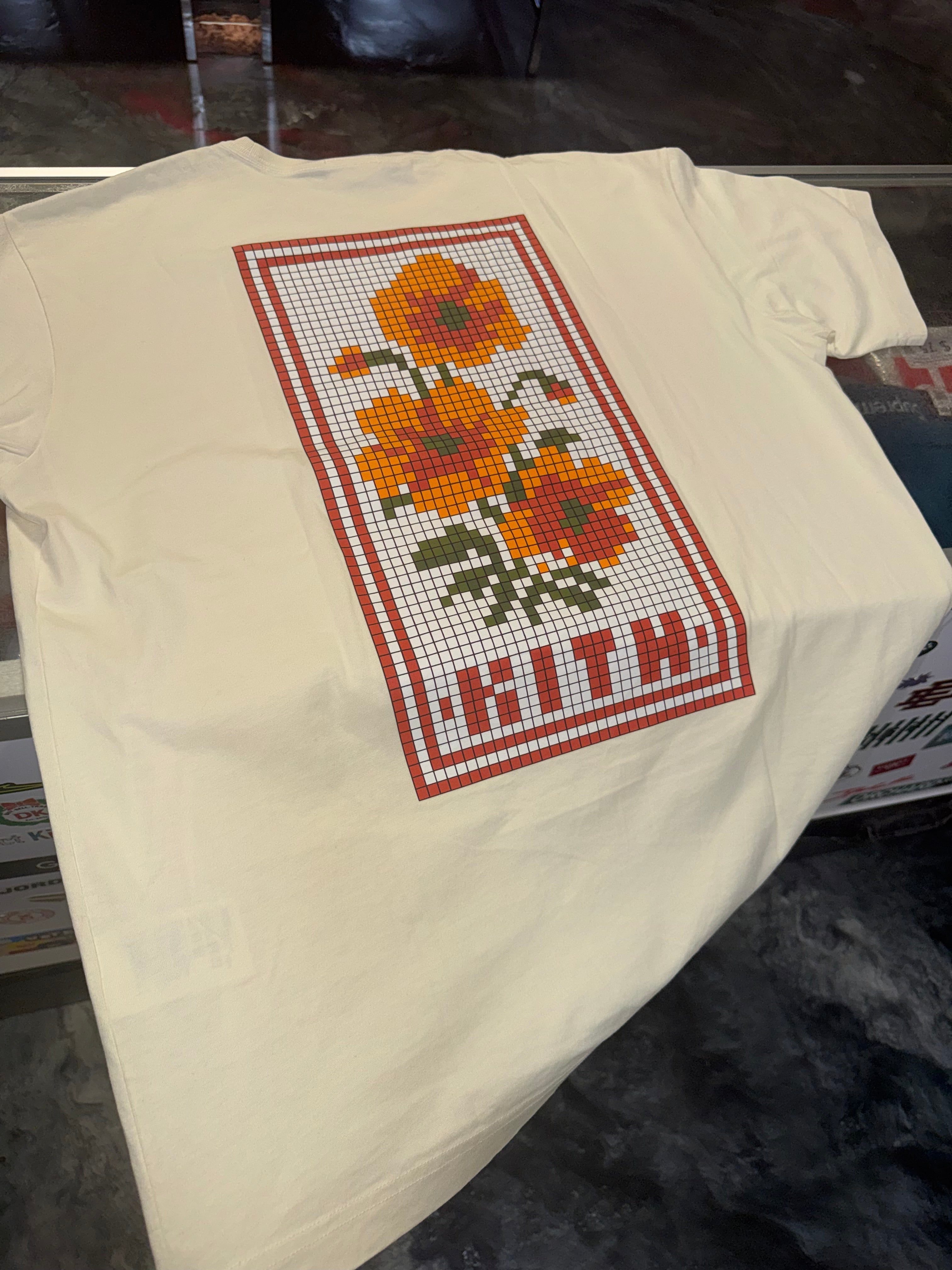 Size L Kith Blossom Logo Tee “Cream” Brand New