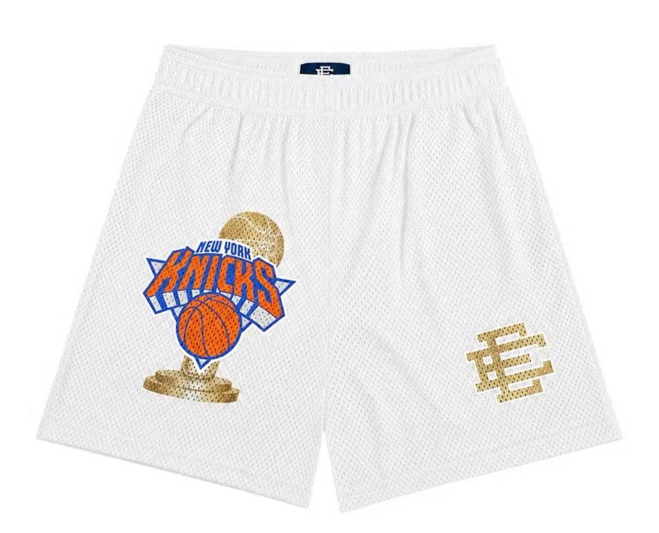 Size XL Eric Emanuel x NY Knicks EE Shorts “Champs White” Brand