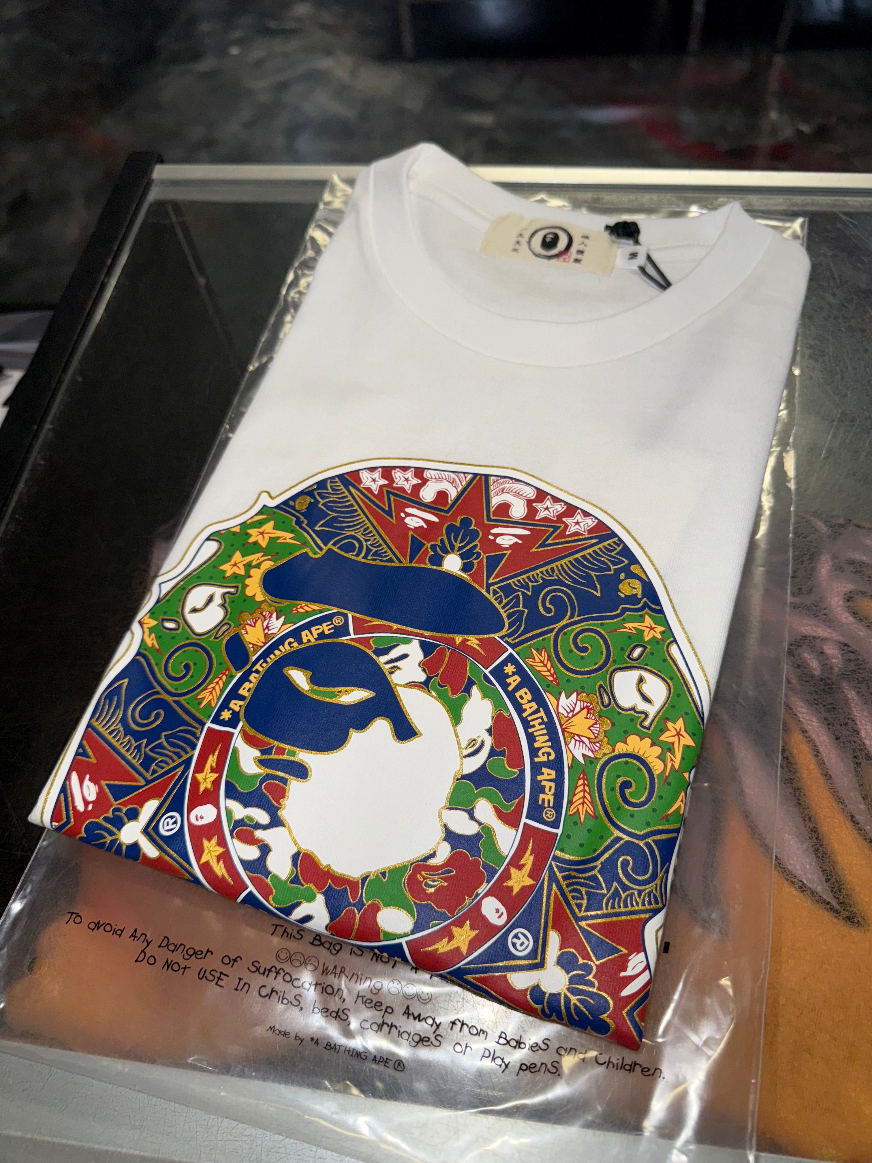 Size XL Bape Japan By Bathing Ape Tee "White" Brand New