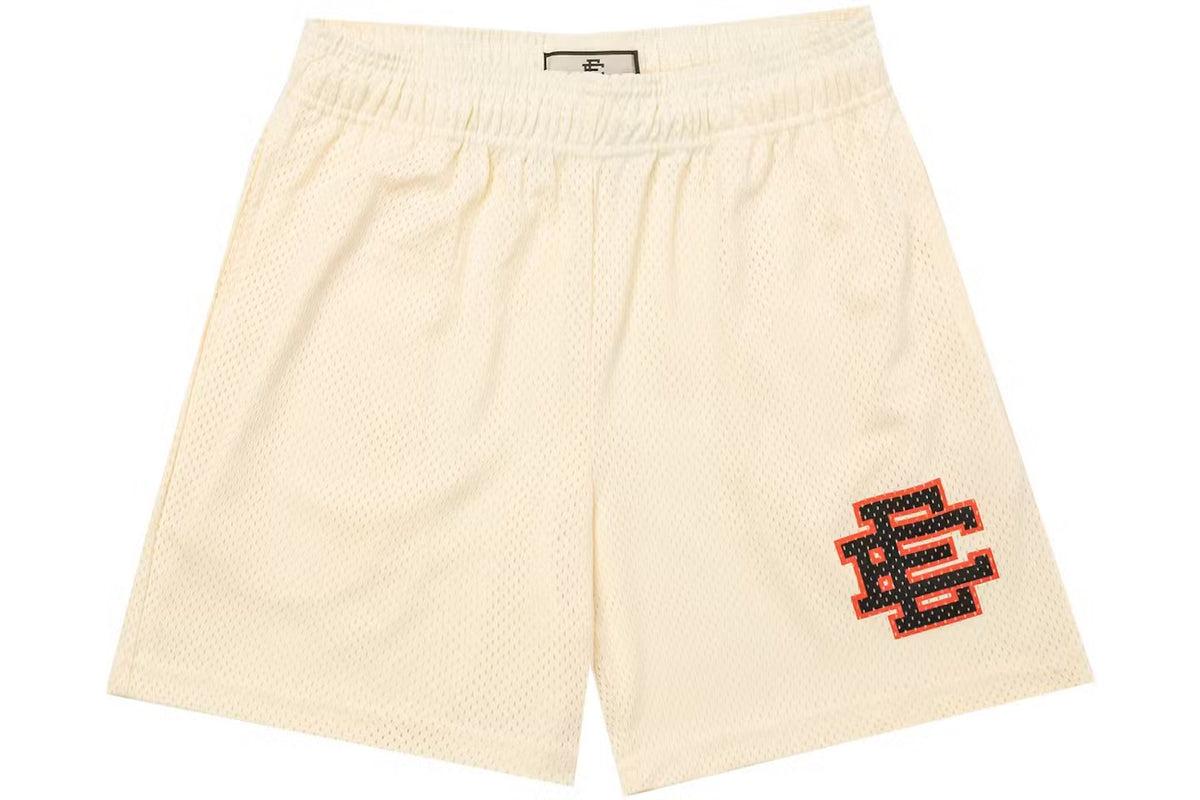 Size L Eric Emanuel EE Shorts “Cream Red/Black”