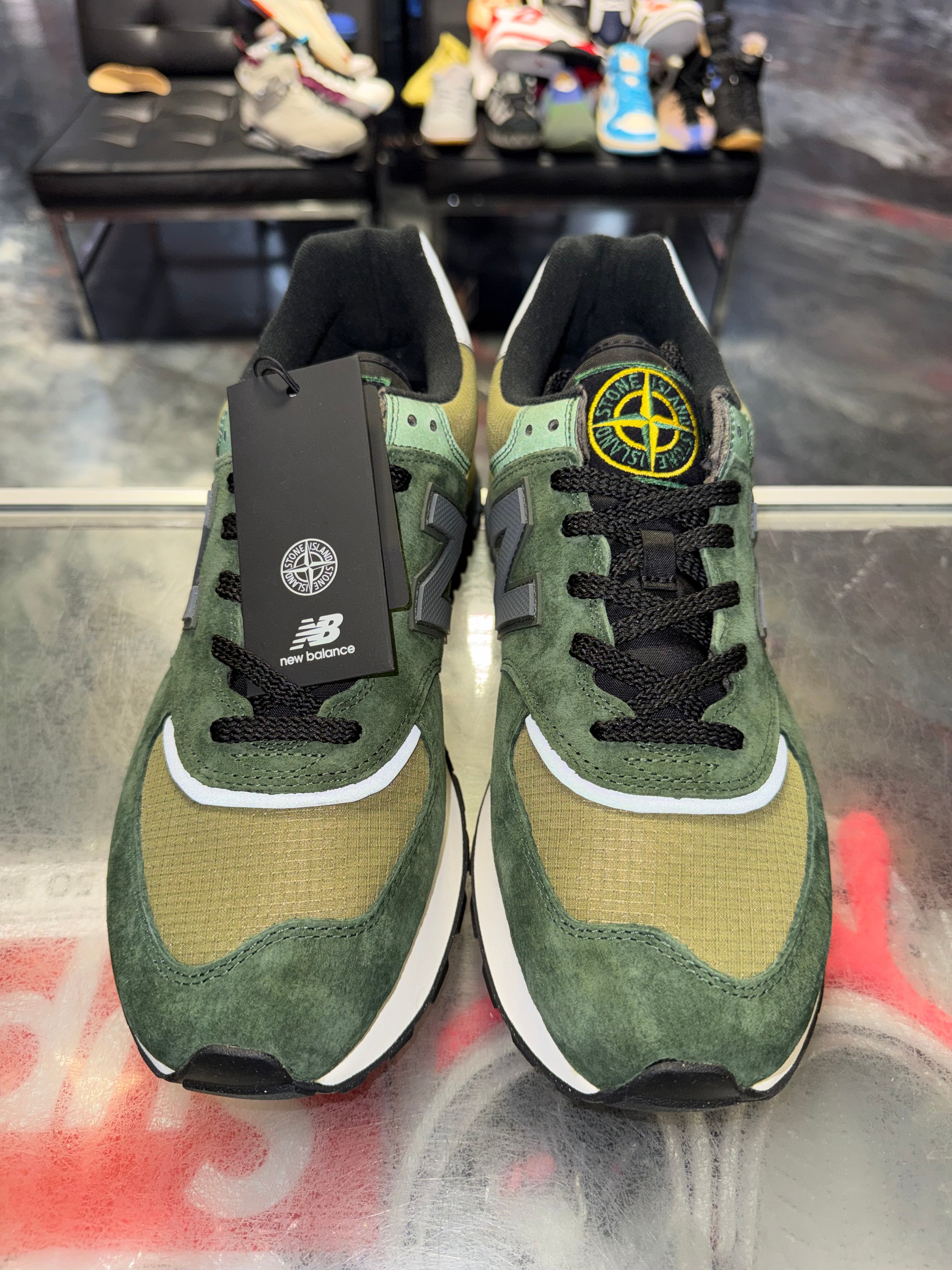 Size 11 New Balance 574 Legacy "Stone Island Dark Green" Brand New