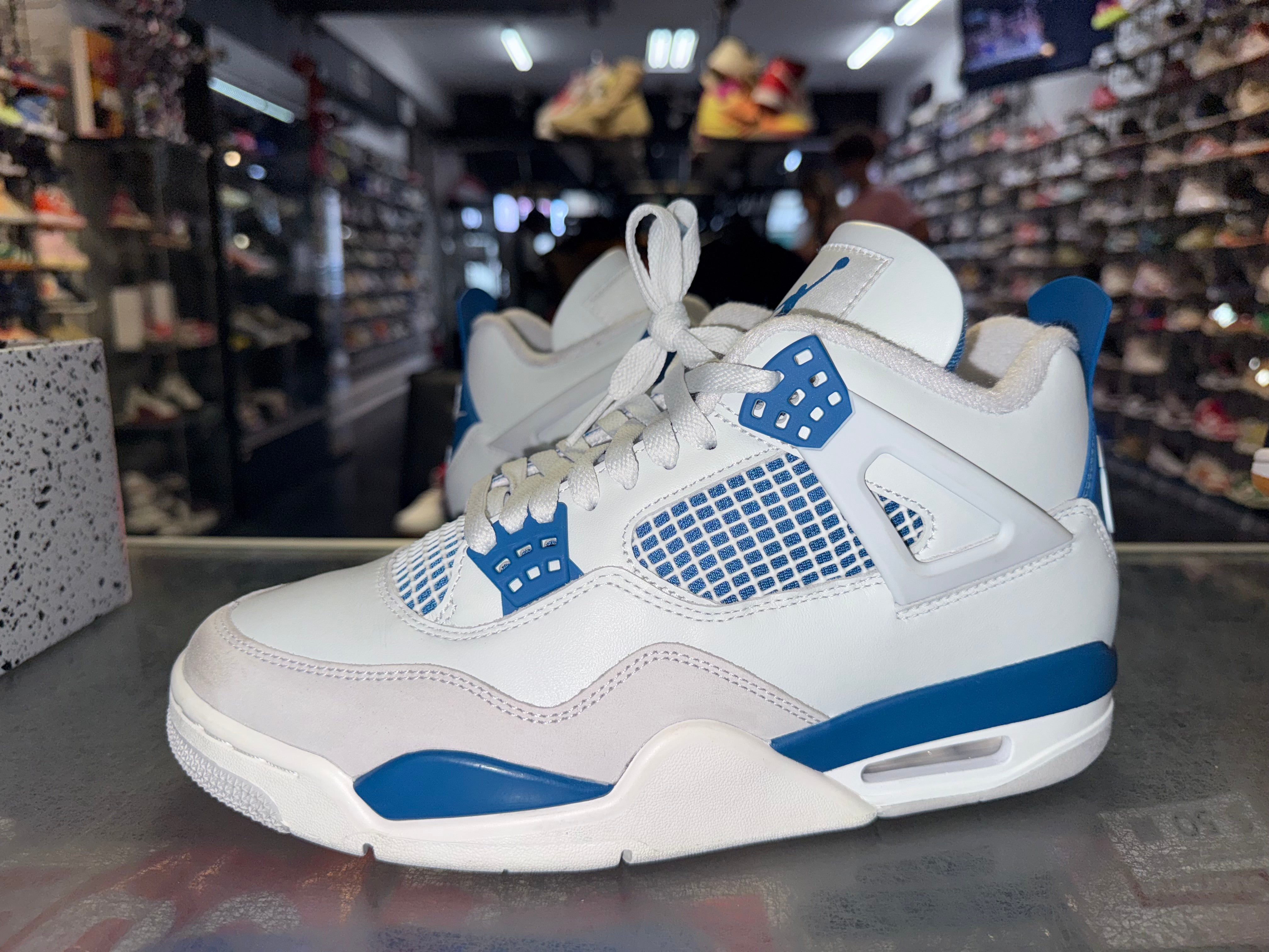 Size 9 Air Jordan 4 "Military Blue"