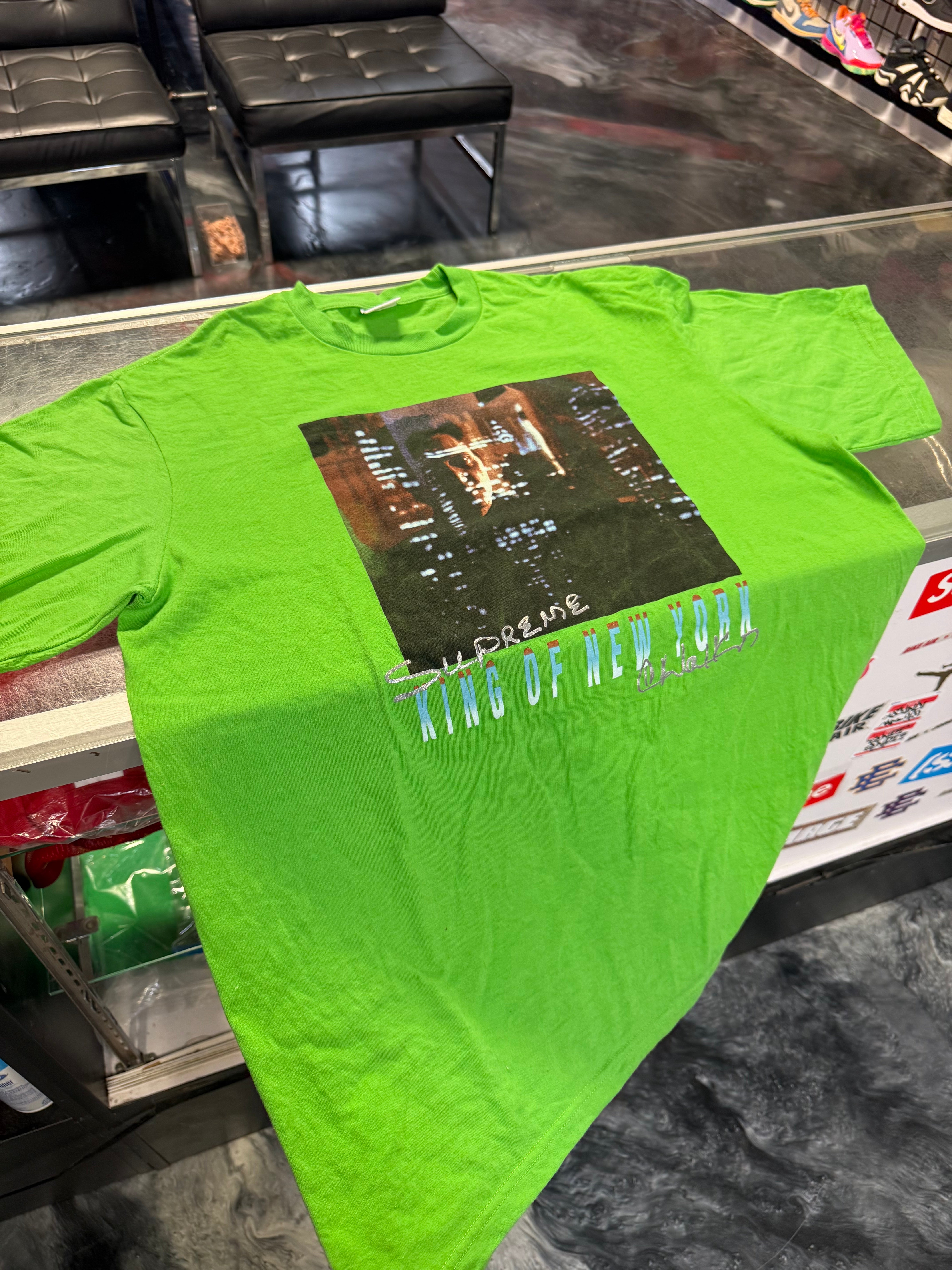 Size L Supreme King of New York Tee “Green”