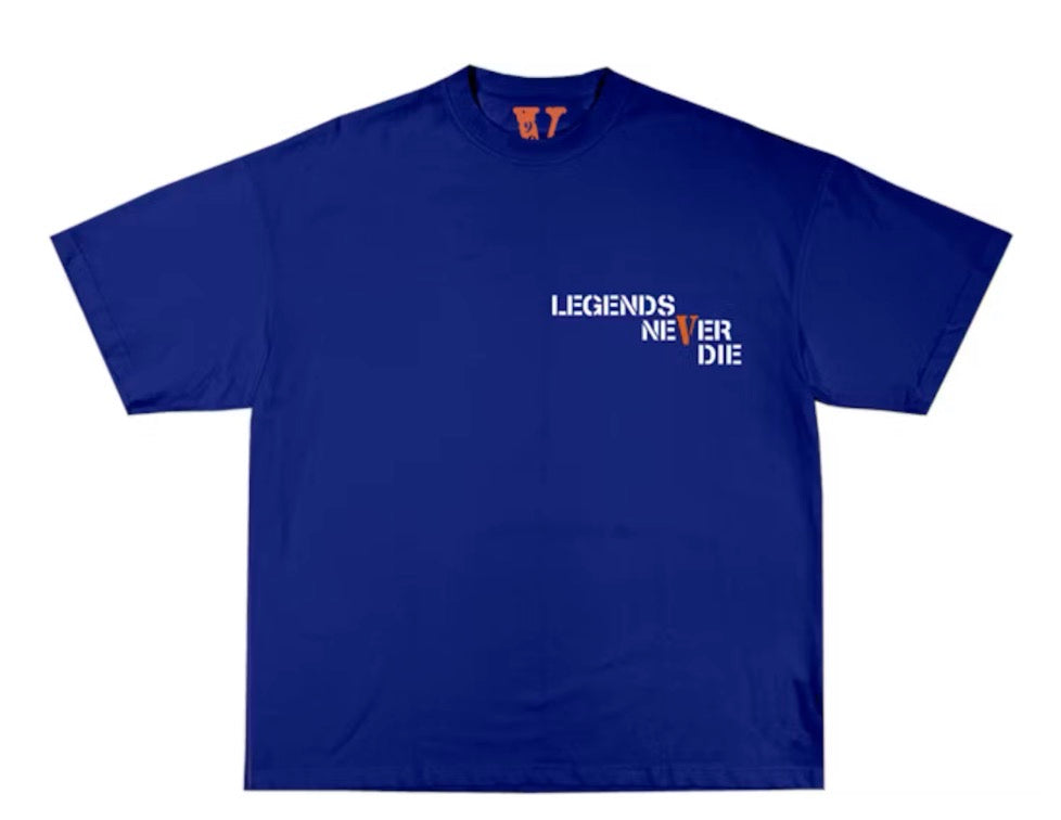 Size L Vlone x 999 Tee “Blue/Orange” Brand New