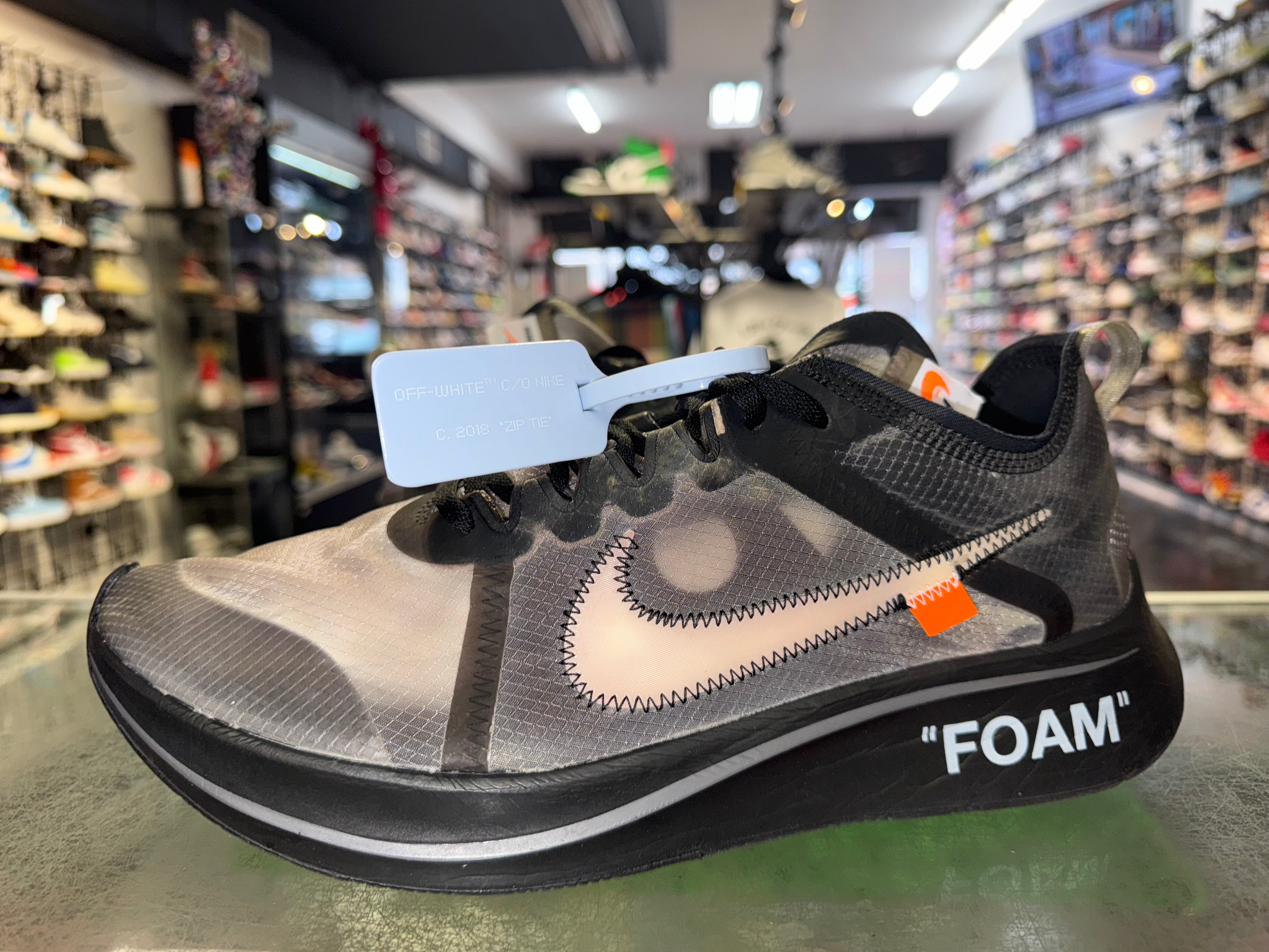 Size 12.5 Nike Zoom Fly Off White "Black"
