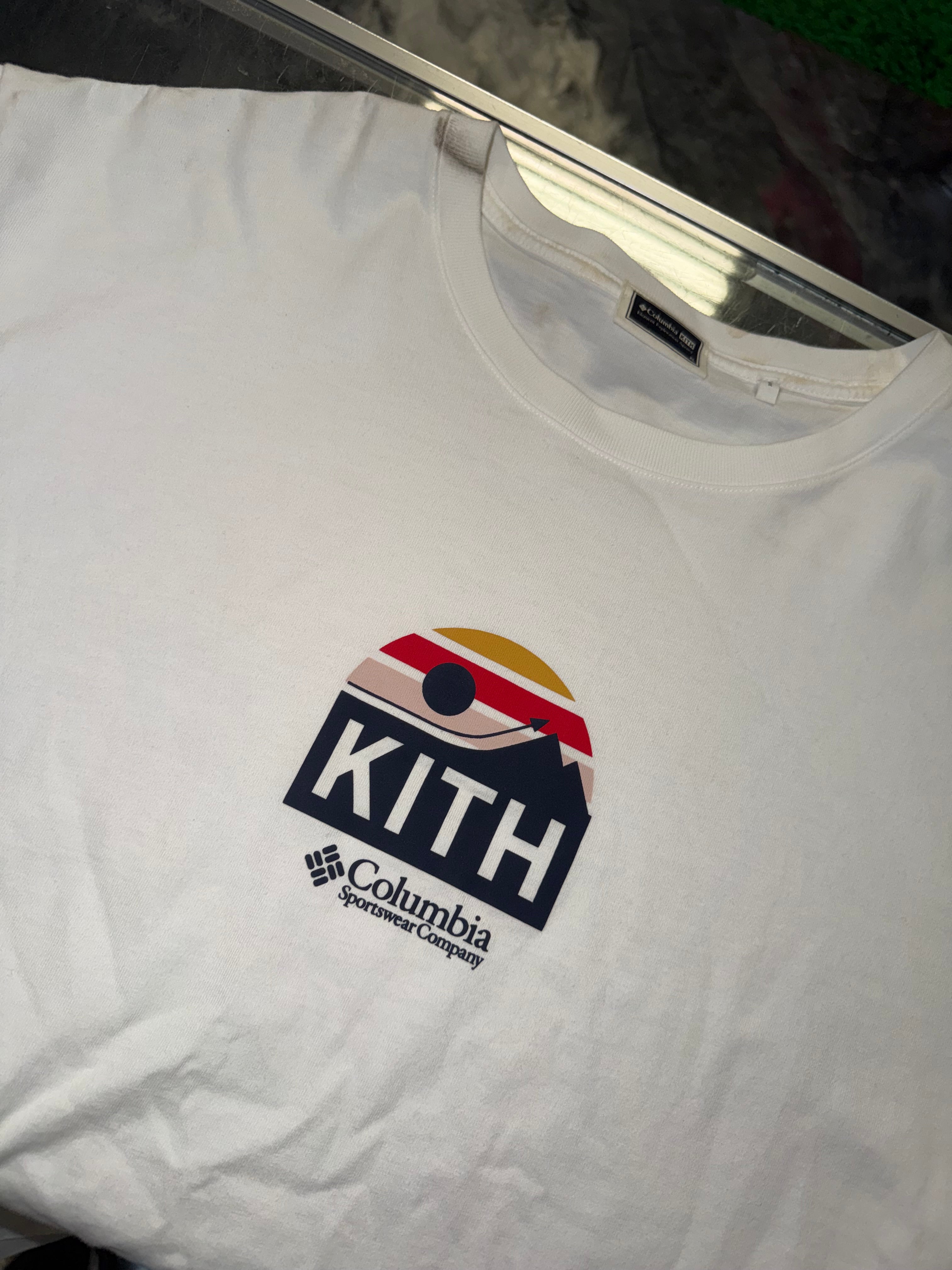 XL KITH Columbia Tee White