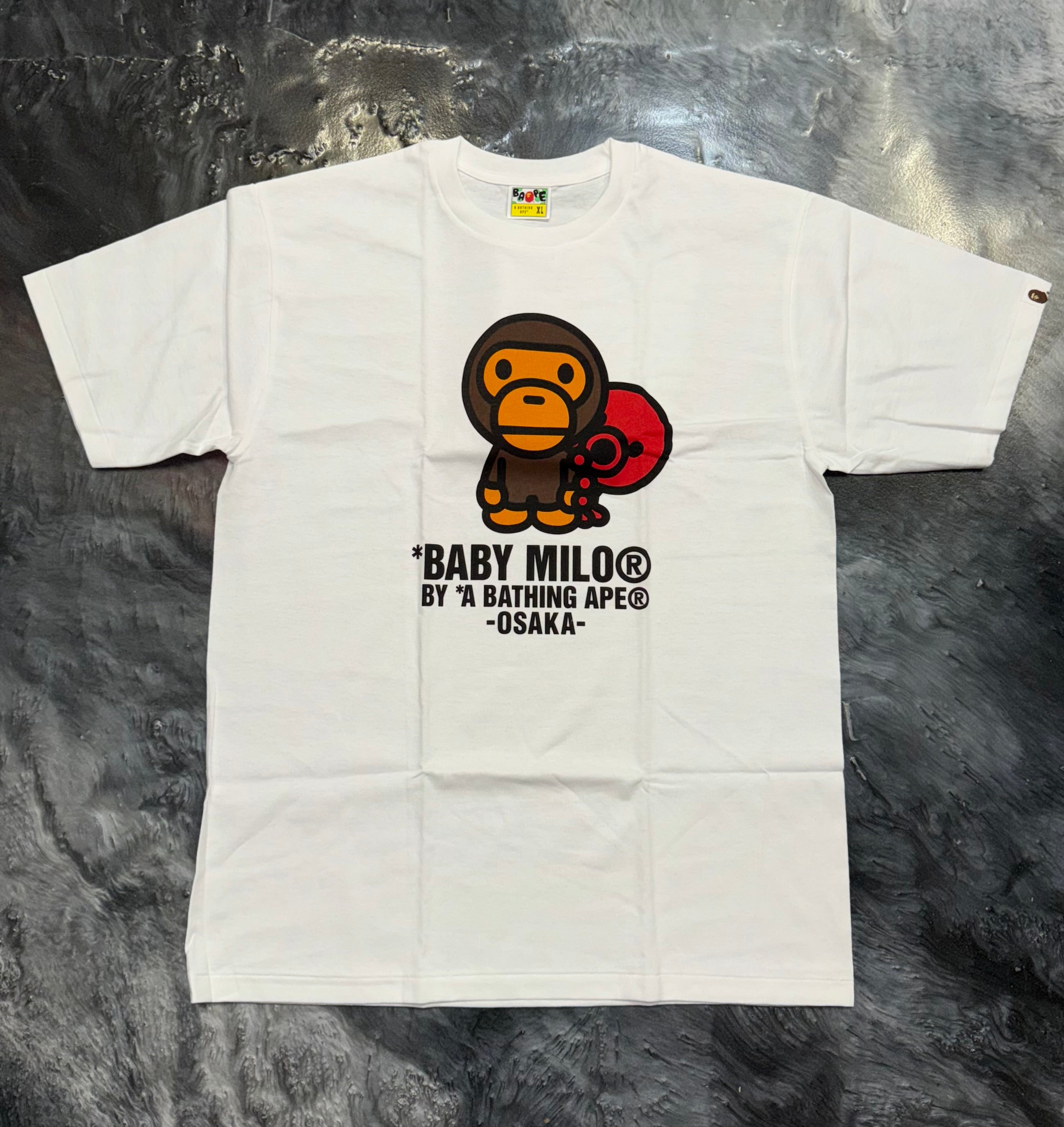 Size XL Bape Osaka Baby Milo Tee "White" Brand New
