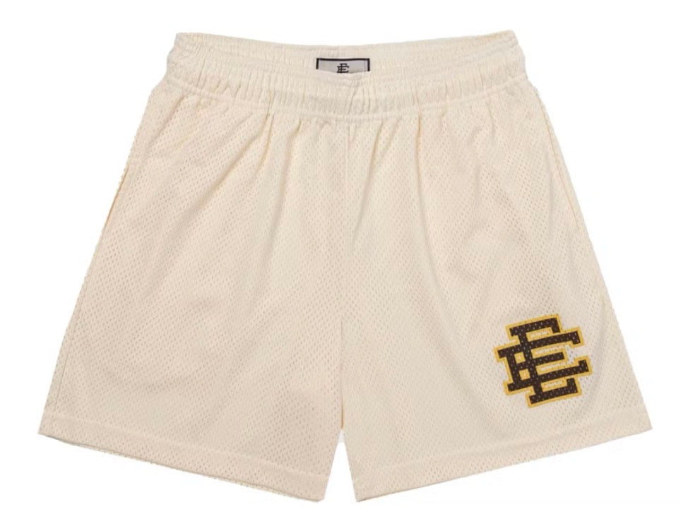 Size XL Eric Emanuel EE Shorts “Cream Black/Yellow”