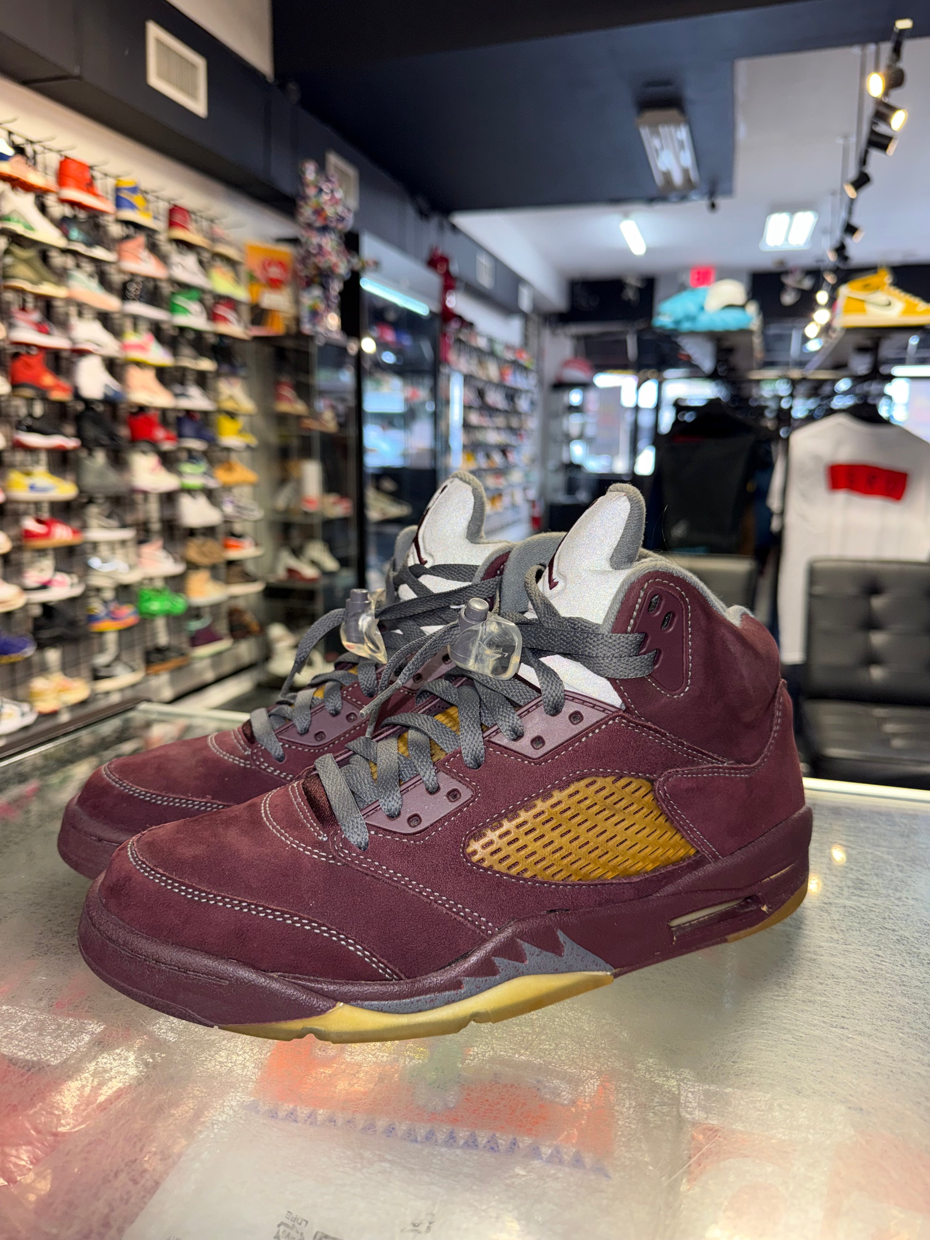 Size 9 Air Jordan 5 “Burgundy” 2006 (NOT WEARABLE)