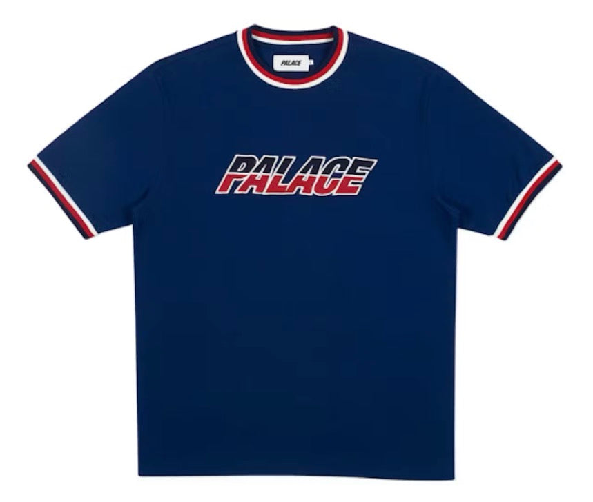 Size S Palace Jersey Tee “Blue/Red”