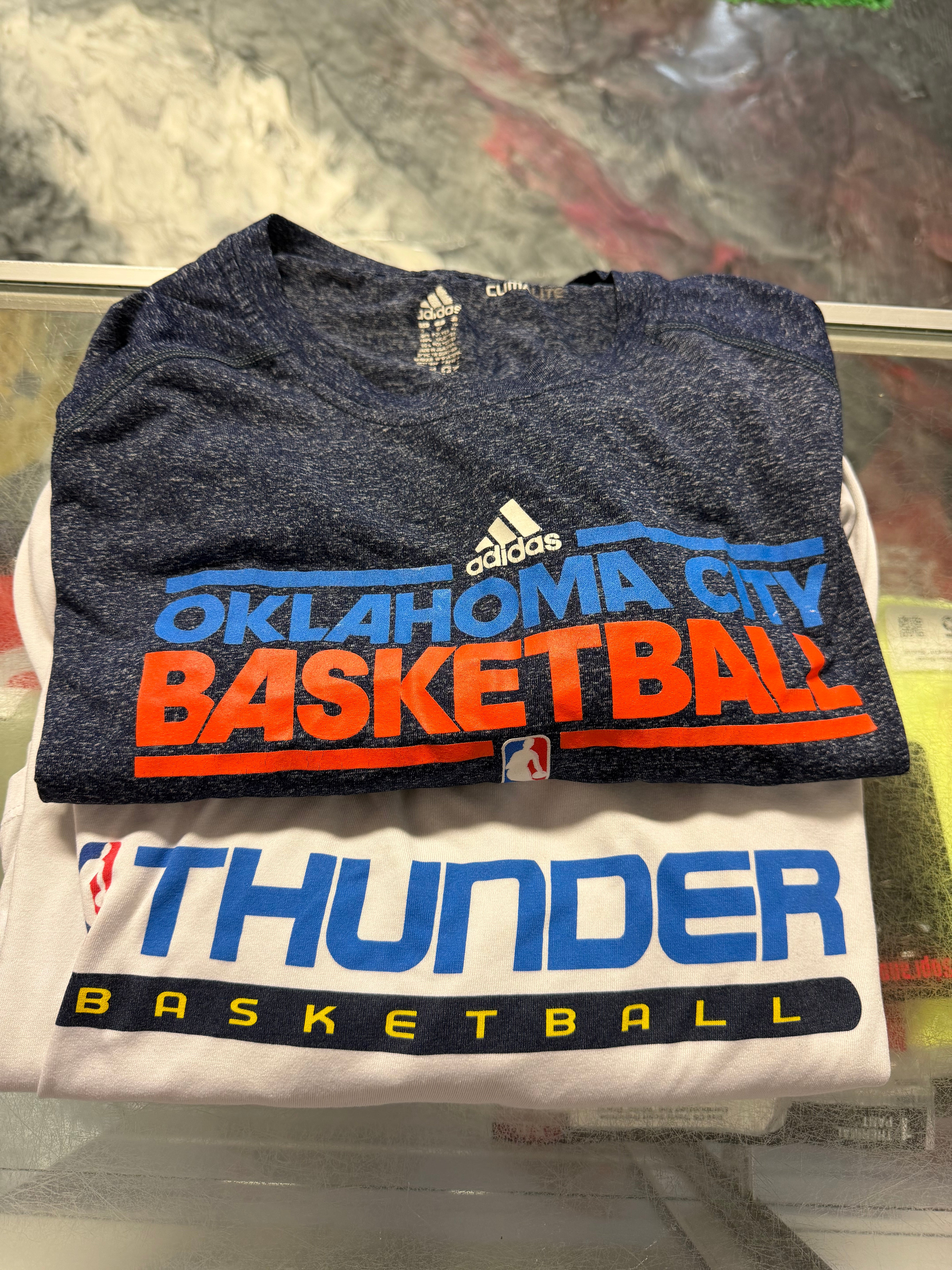 XL 2 Pack Adidas OKC Thunder Shirt Lot