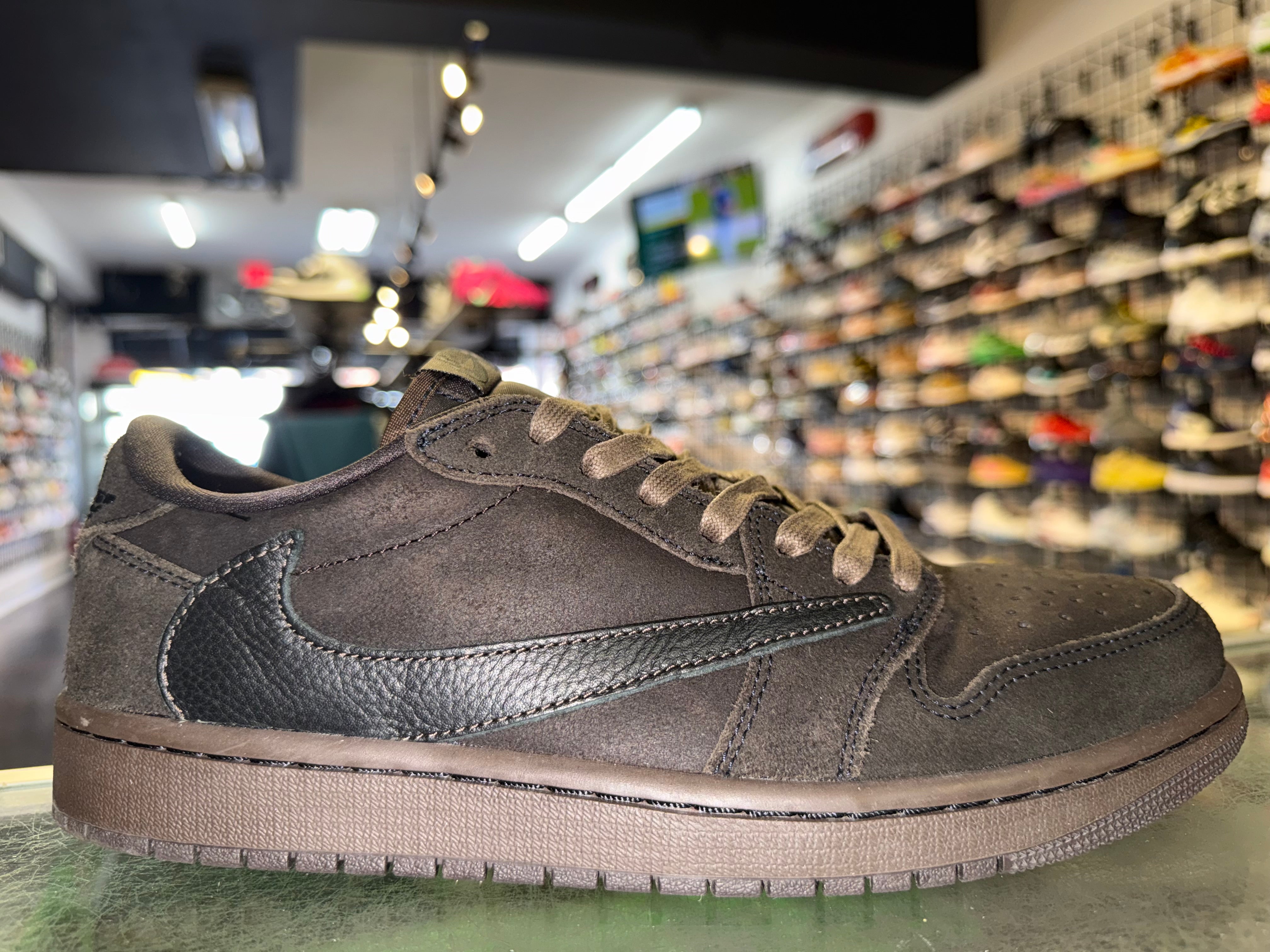 Size 9 Air Jordan 1 Low Travis Scott "Velvet Brown"