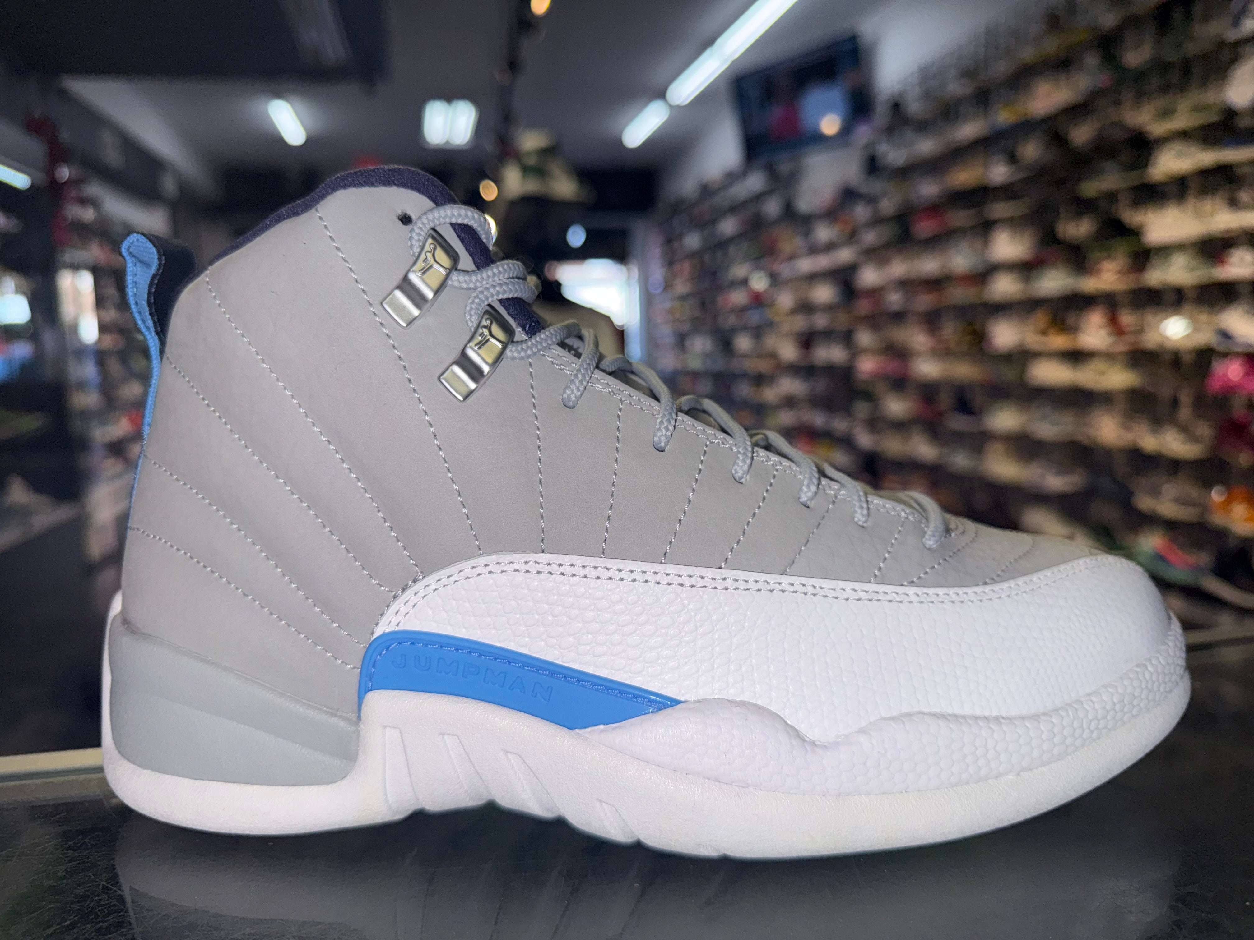 Size 8 Air Jordan 12 "Grey University Blue" Brand New