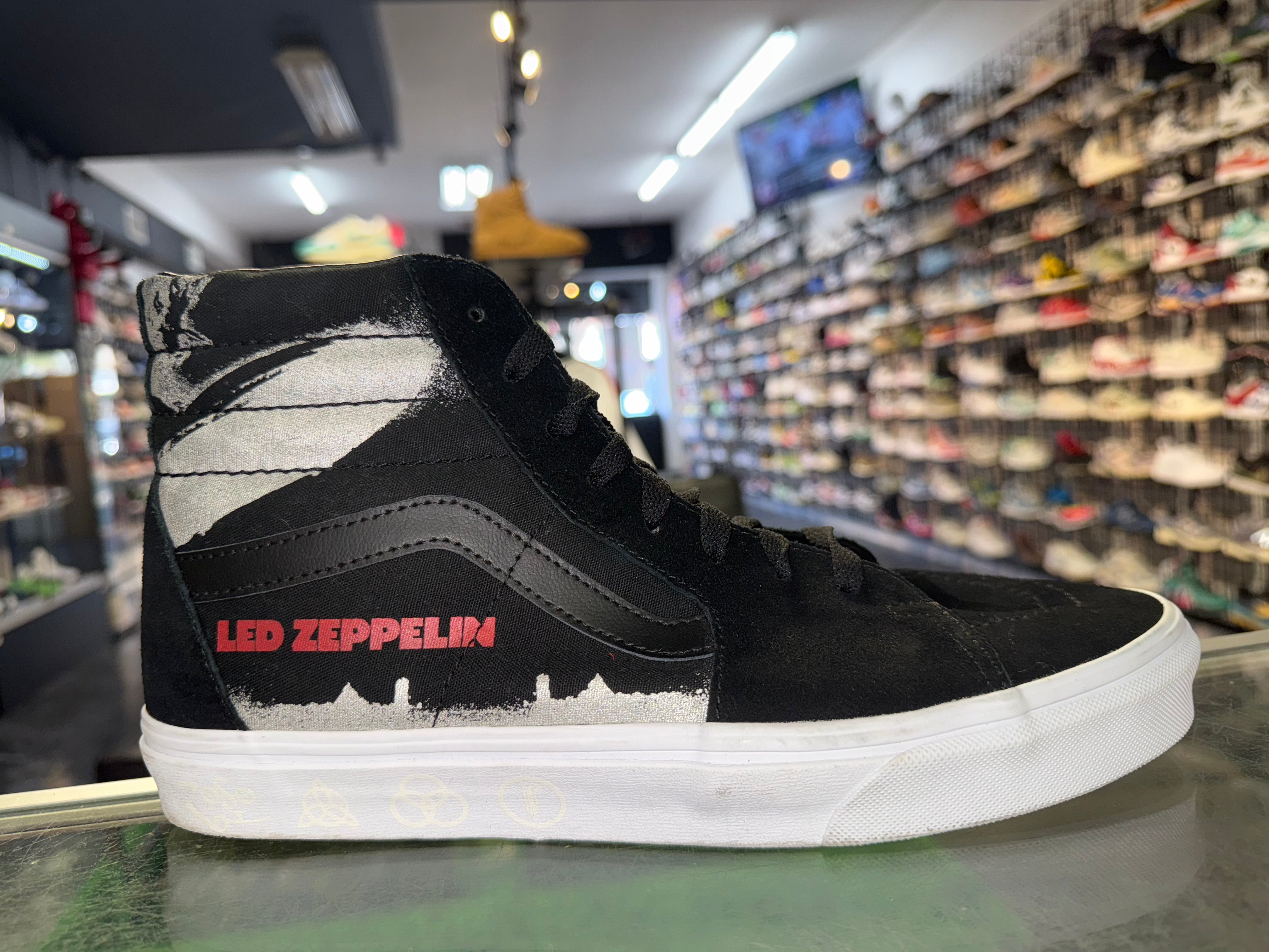 Size 11 Vans Skate Hi “Led Zeppelin” (Hat + Tee)