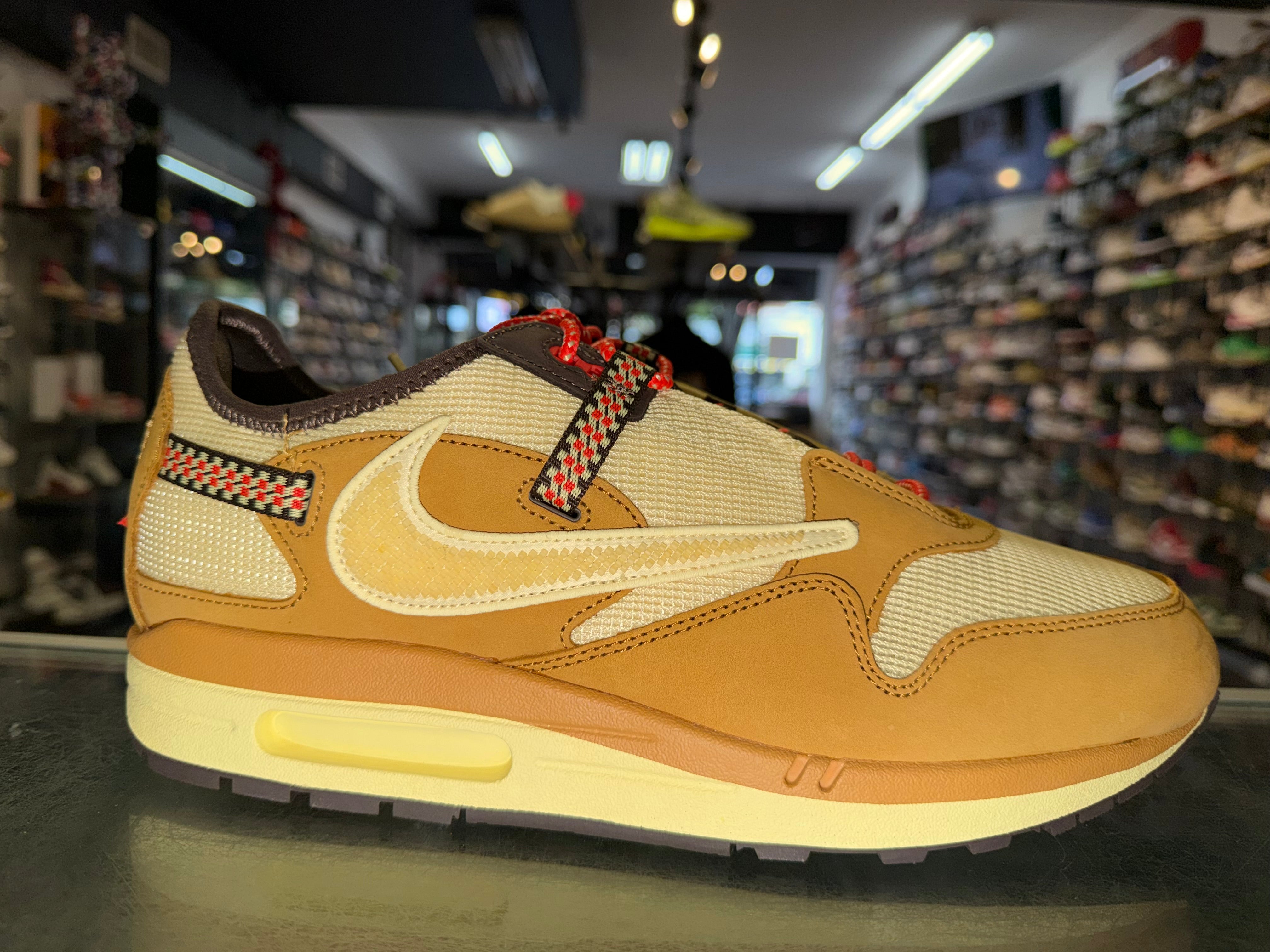 Size 12.5 Air Max 1 Travis Scott Cactus Jack "Lemon Drop" Brand New