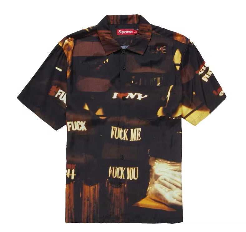 Size L Supreme Canal St SS Button Up Tee “Multi” Brand New