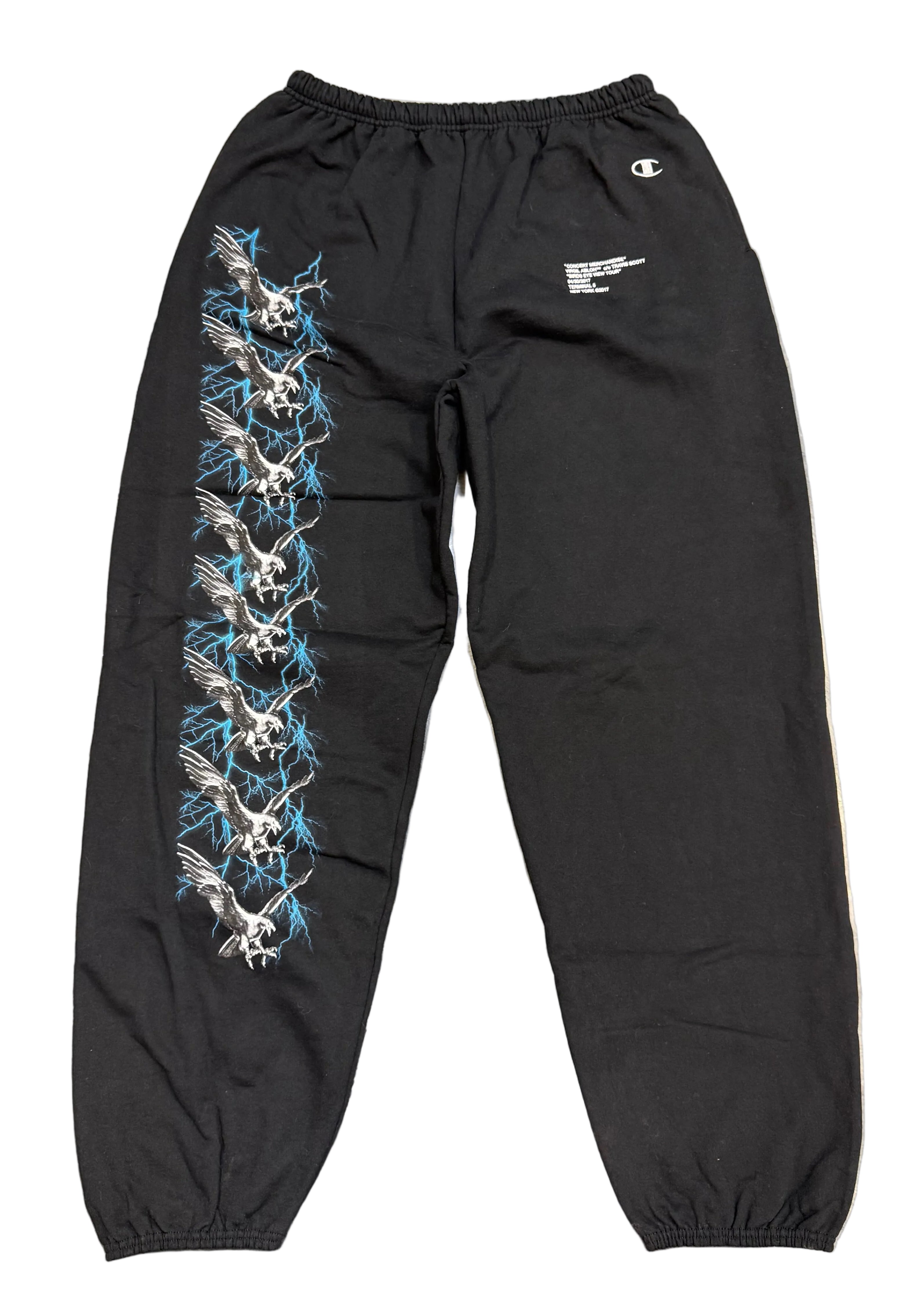 Size XL Travis Scott x Virgil Abloh Merchandise Sweatpants “Black